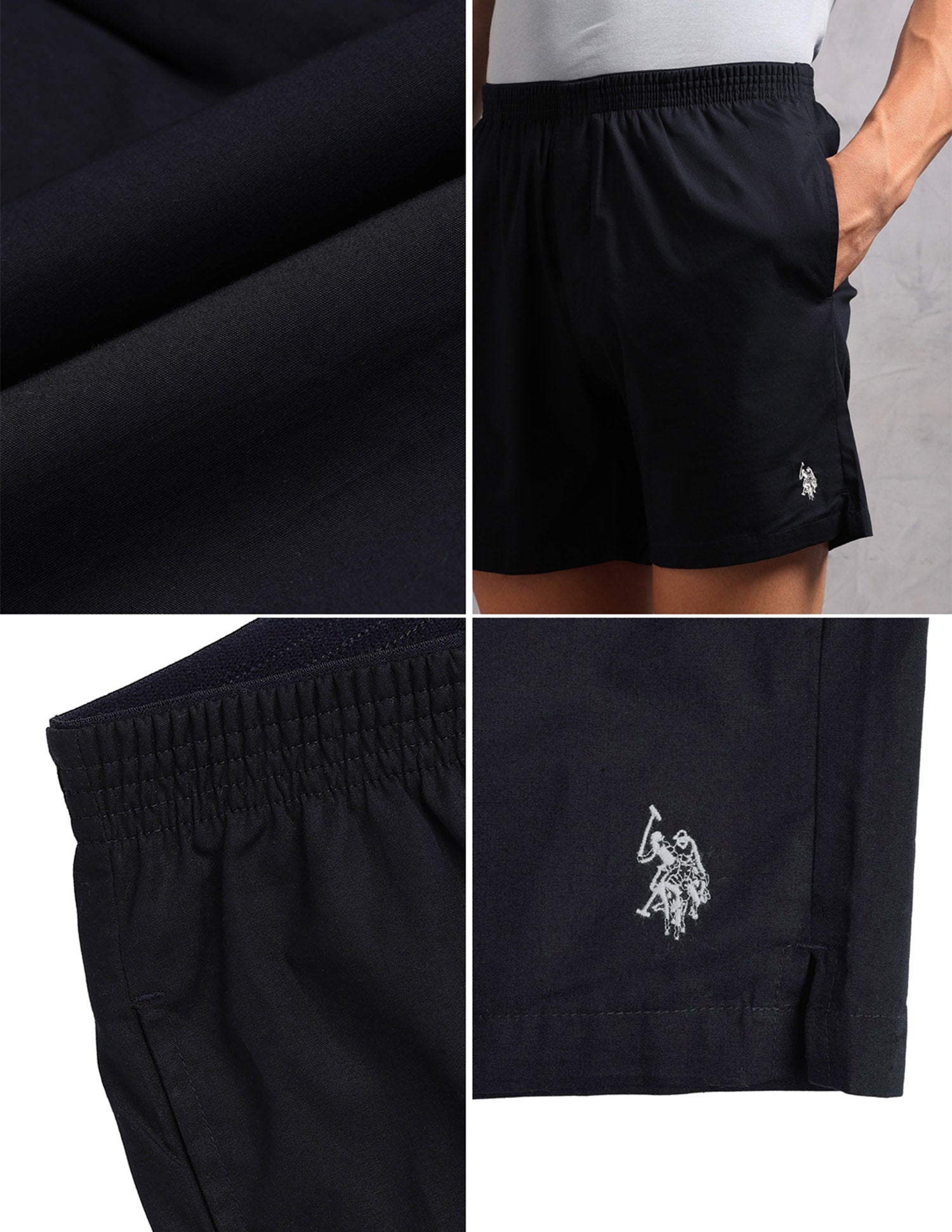 Solid Breathable OEX13 Boxers - Pack Of 1 Navy - U.S. Polo Assn. India | Large