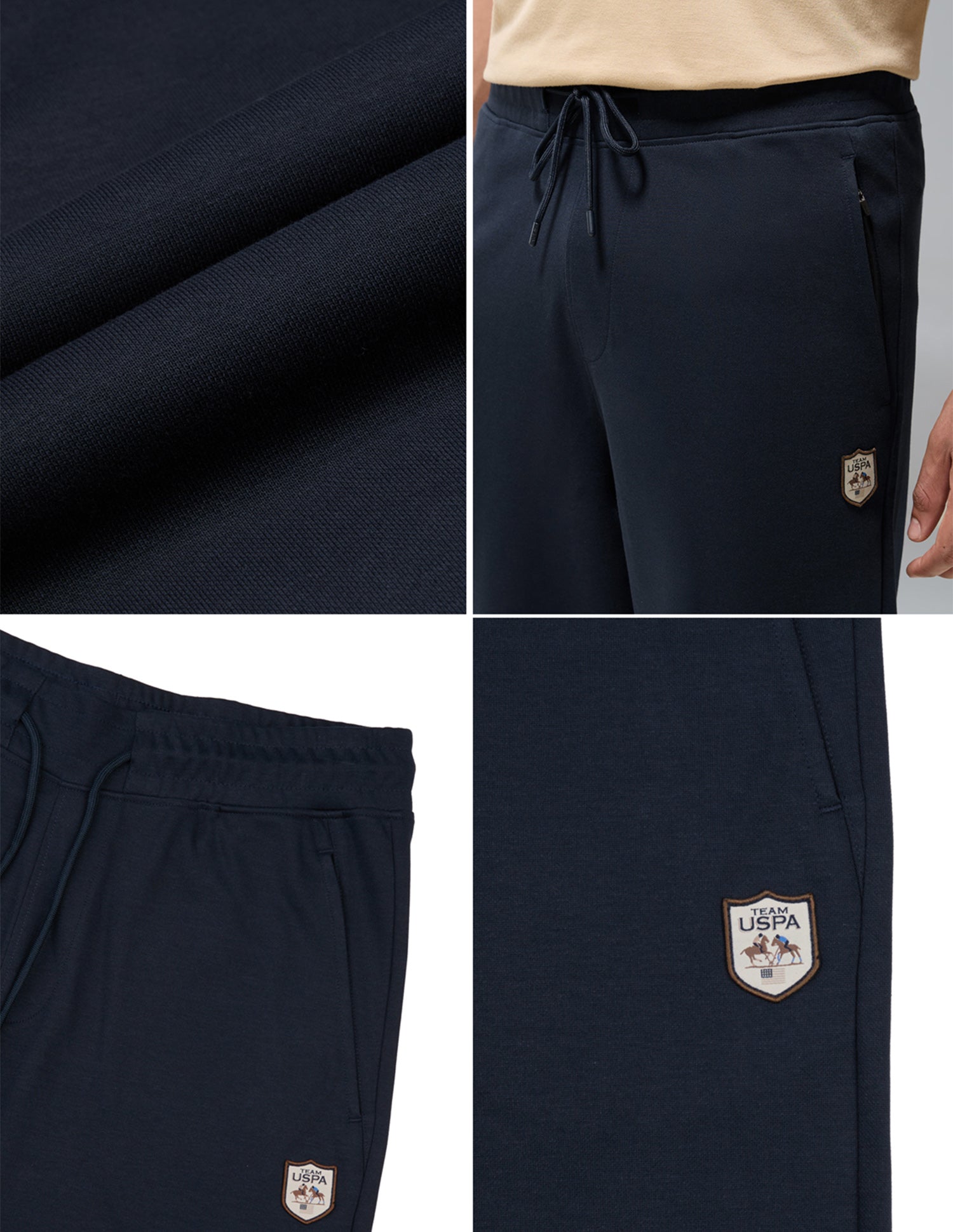Comfort Fit Heavyweight Fleece OJ011 Joggers Navy - U.S. Polo Assn. India | Large