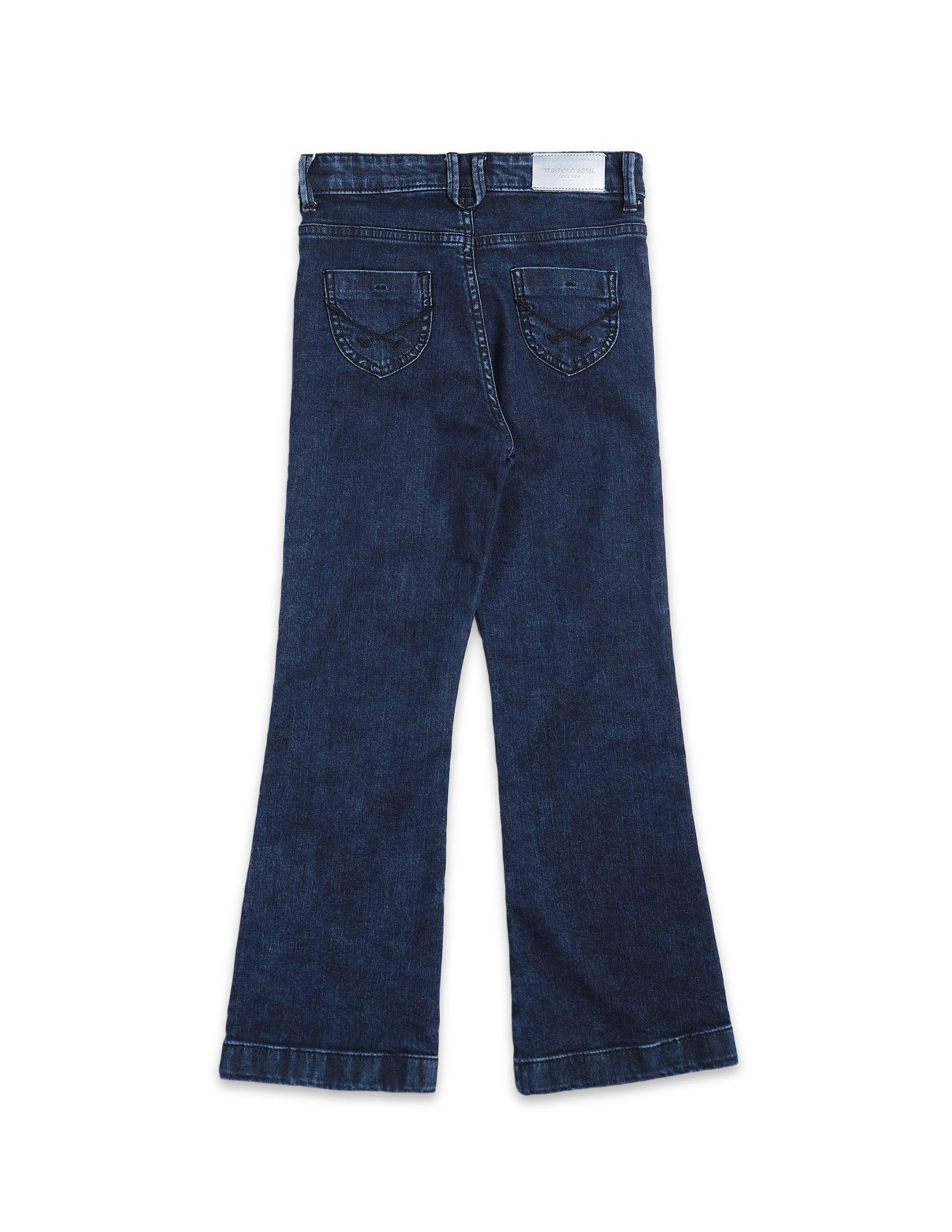 Girls Bootcut Fit Blue Jeans Blue - U.S. POLO ASSN. | Large