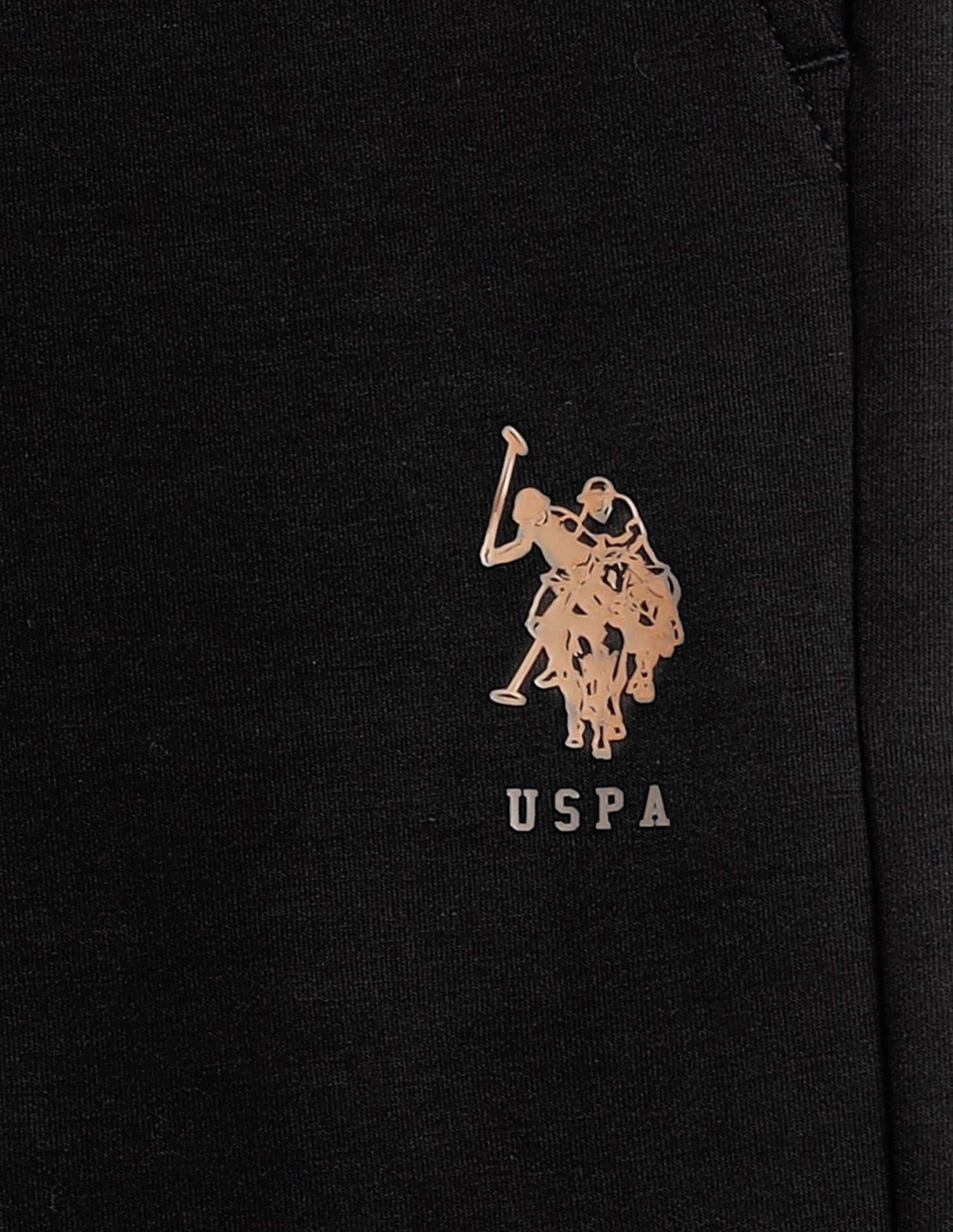 Cotton Stretch Mid Rise PR002-PL Lounge Pants - Pack Of 1 Black - U.S. Polo Assn. India | Large