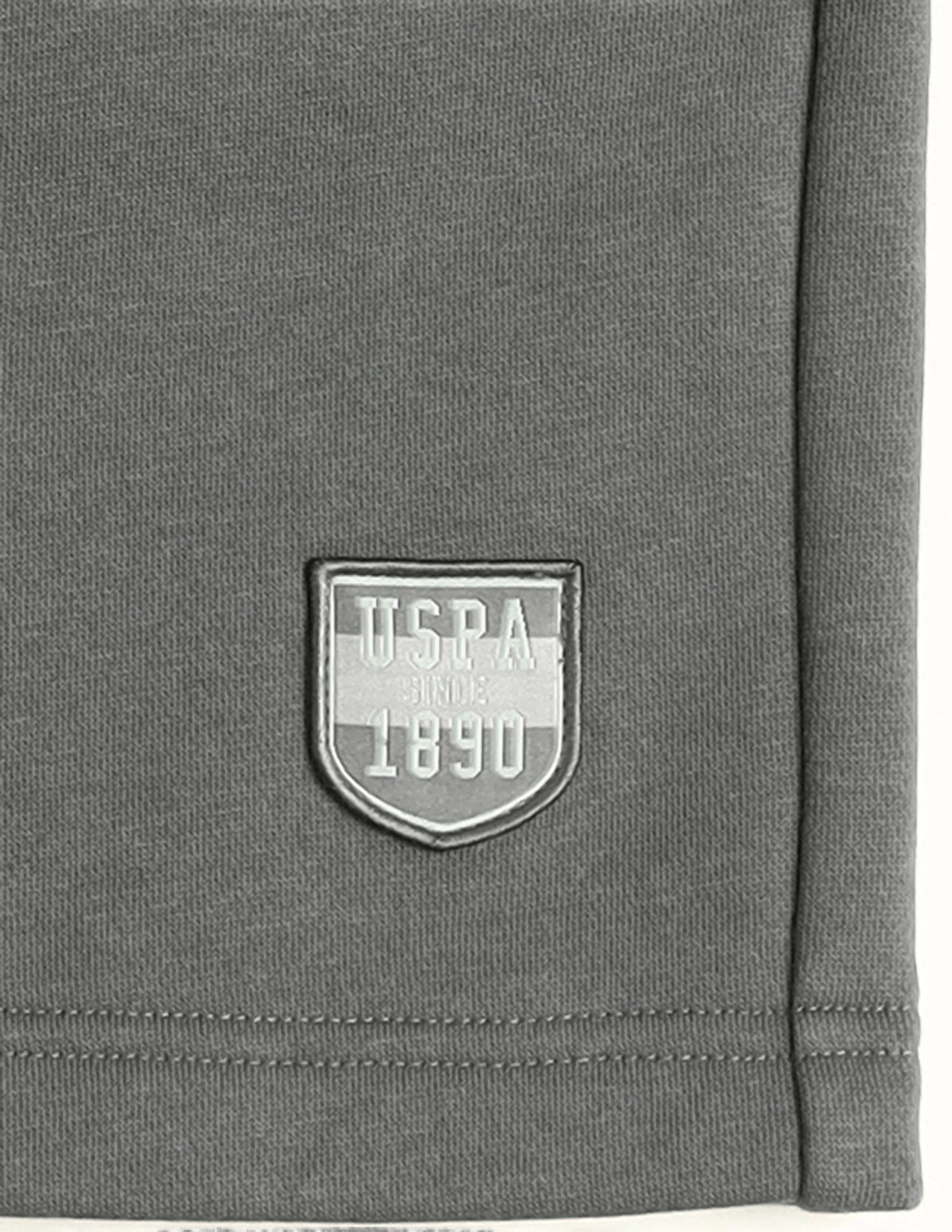 Comfort Fit Cotton Rich OES09-PL Lounge Shorts - Pack Of 1 Grey - U.S. Polo Assn. India | Large