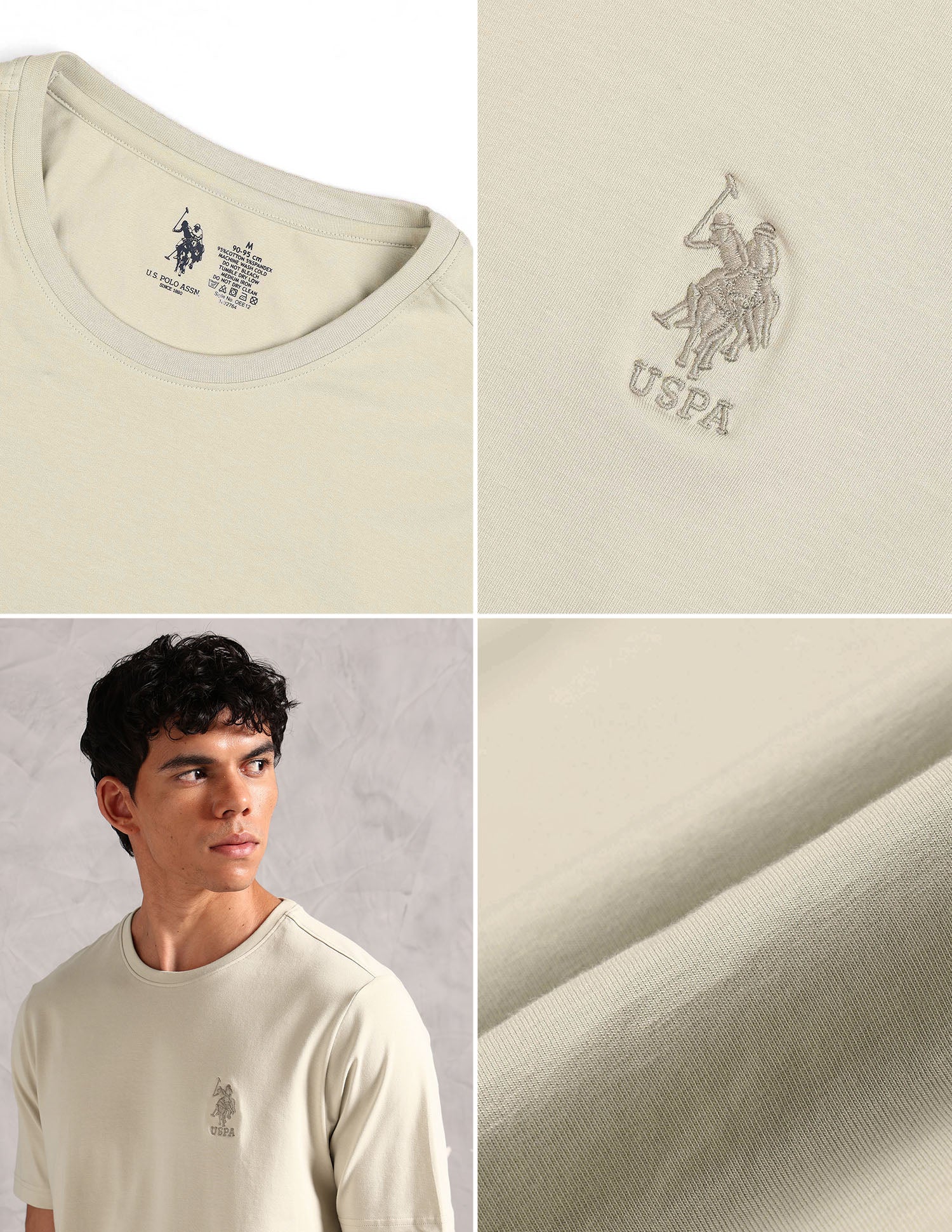 Comfort Fit Pure Cotton OEE12 Lounge T-Shirt - Pack Of 1 Peyote - U.S. POLO ASSN. | Large