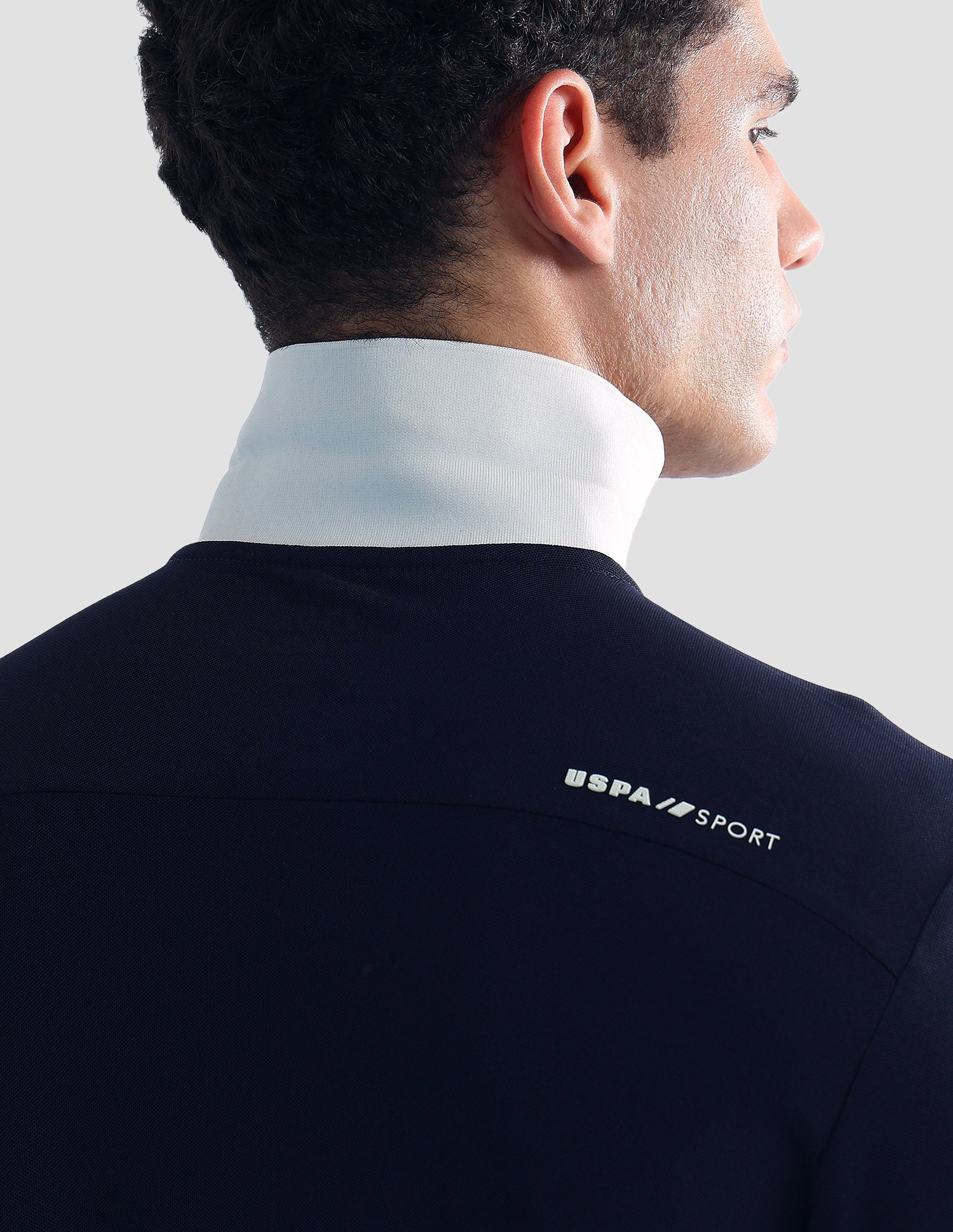 Solid Slim Fit Active Polo Shirt Navy - U.S. POLO ASSN. | Large