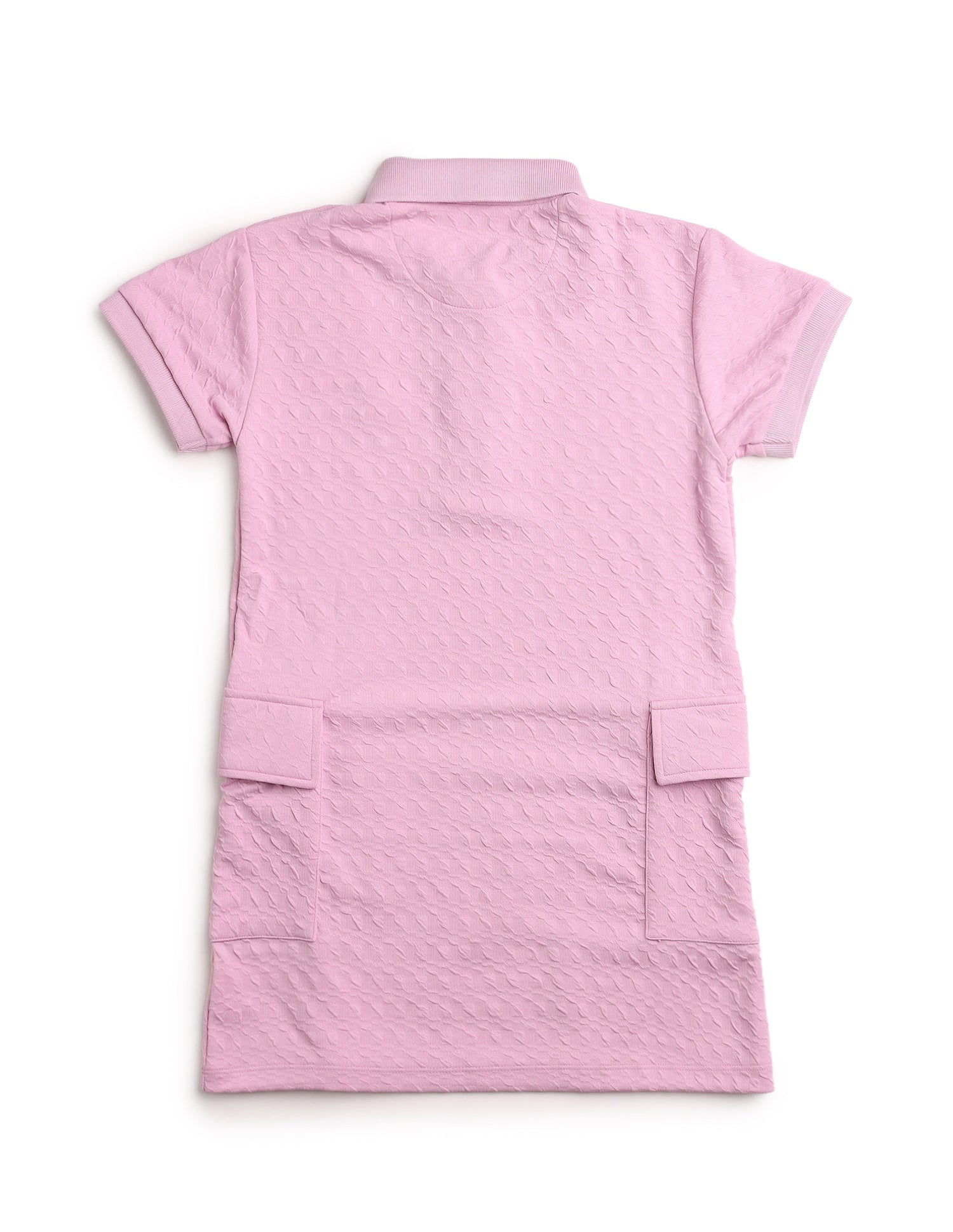 Girls Textured T-Shirt Dress Light Pink - U.S. POLO ASSN. | Large