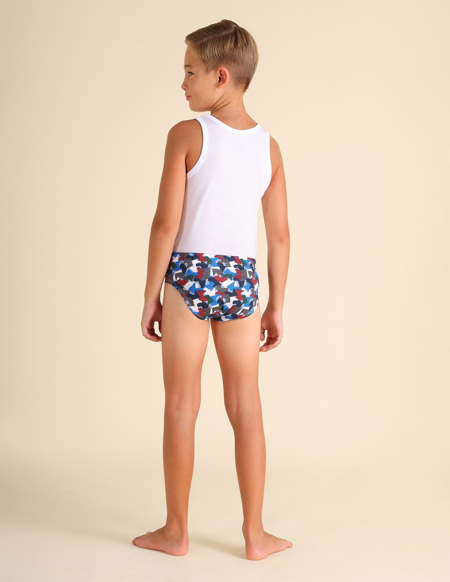 Mid Rise Pure Cotton EKB02 Briefs - Pack Of 3 Blue, Lime Green and Green - U.S. POLO ASSN. | Large