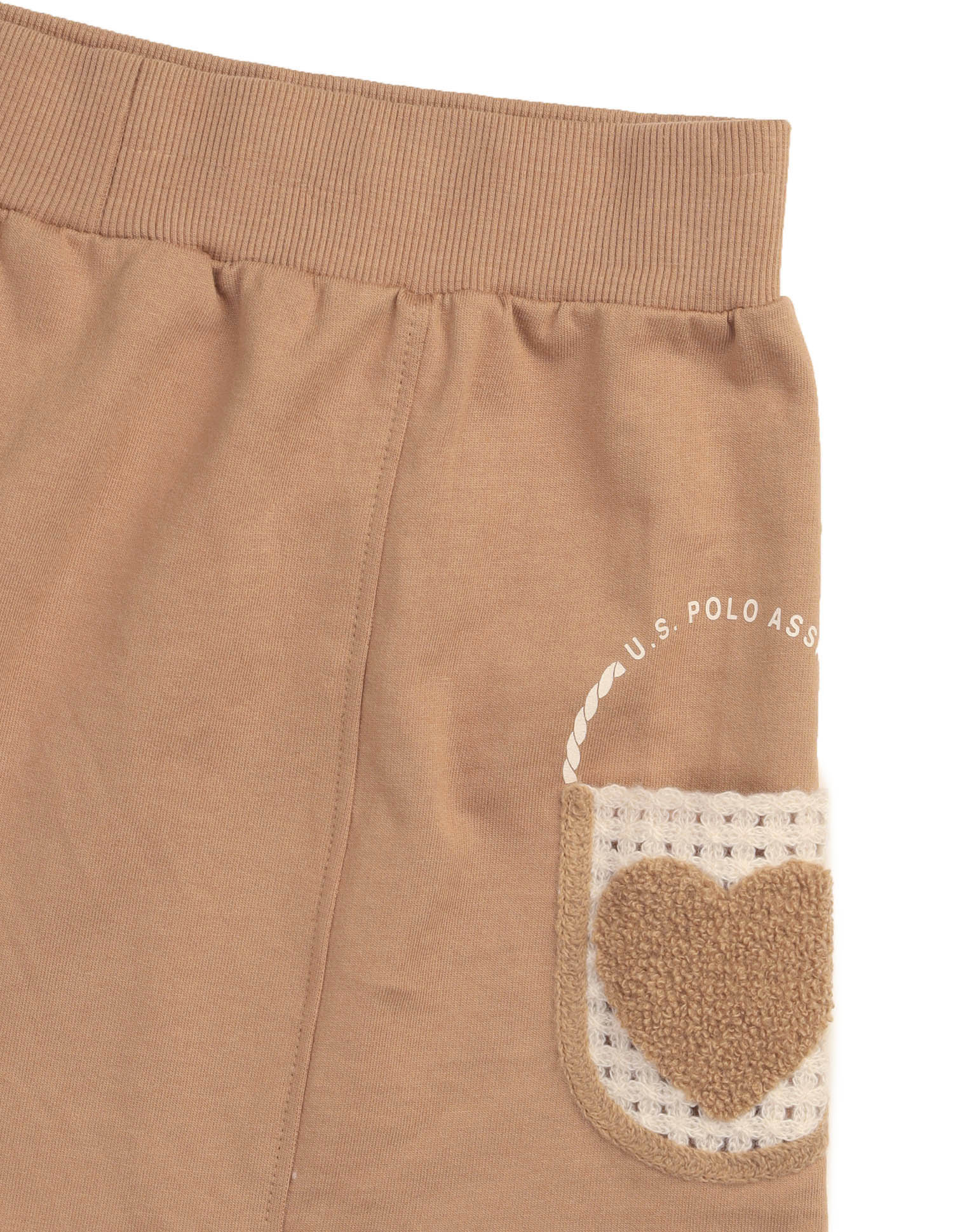 Girls Solid A-Line Skirt Light Brown - U.S. POLO ASSN. | Large