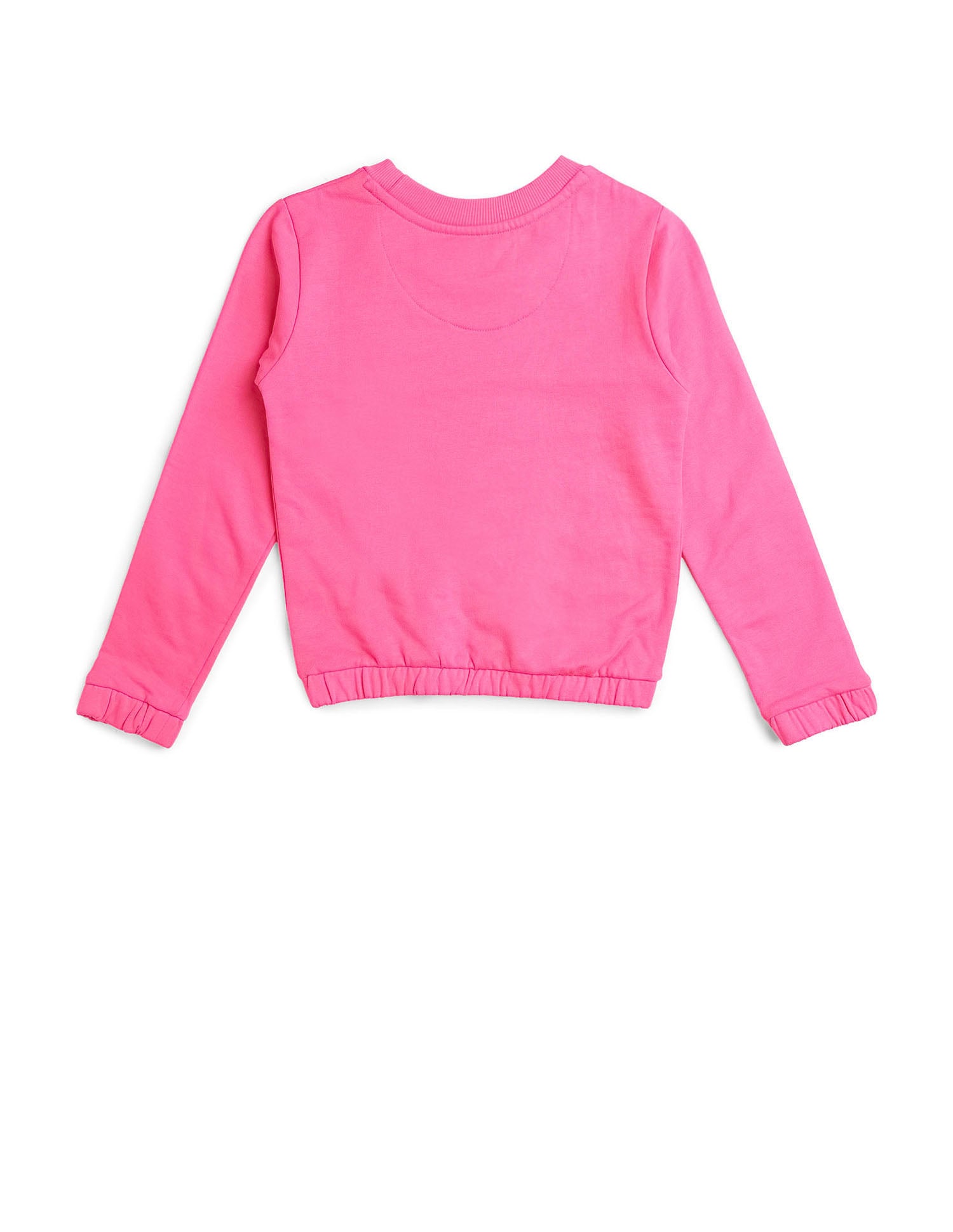 Girls Heart Flip Sequin Sweatshirt Pink - U.S. POLO ASSN. | Large