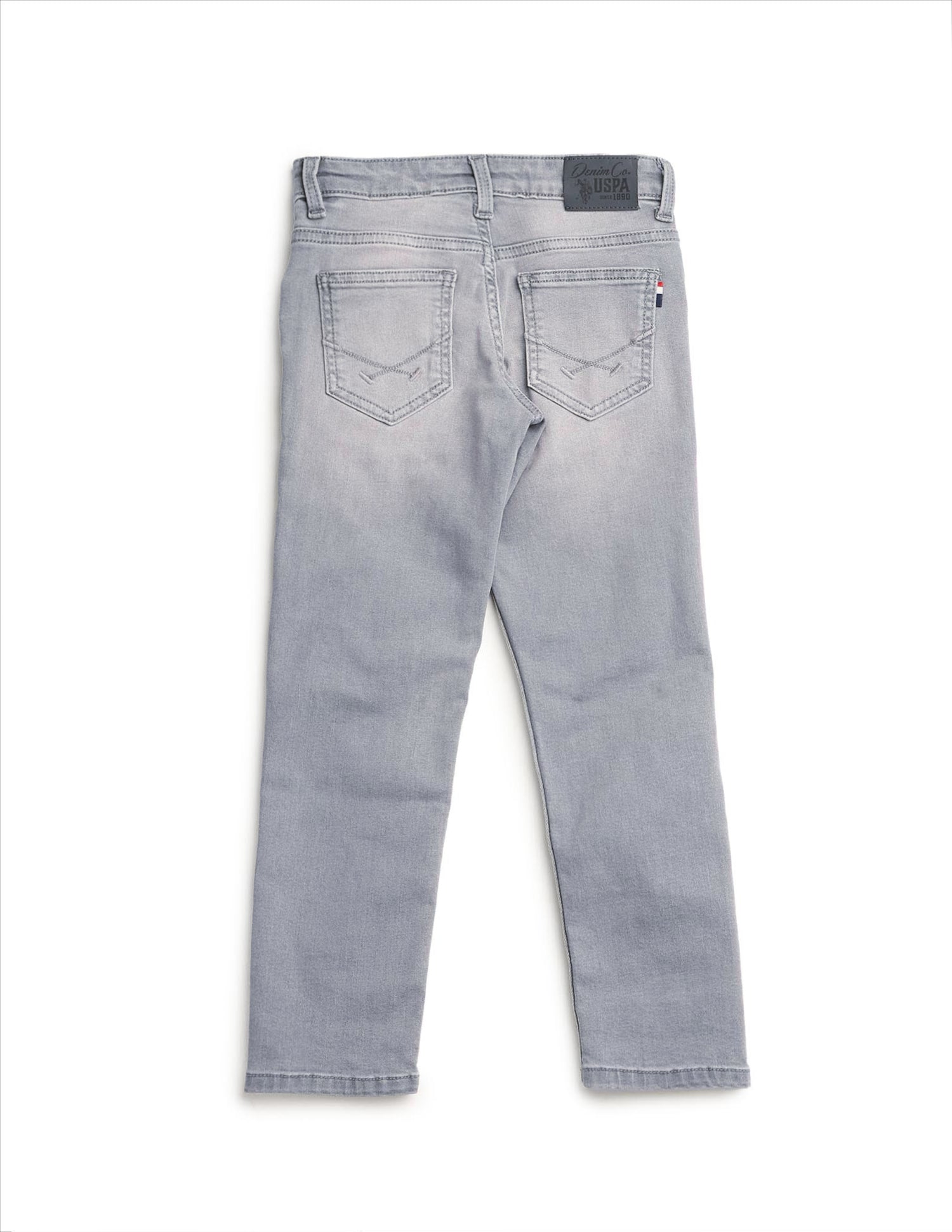 Boys Slim Fit Stone Washed Jeans Light Wash - U.S. POLO ASSN. | Large