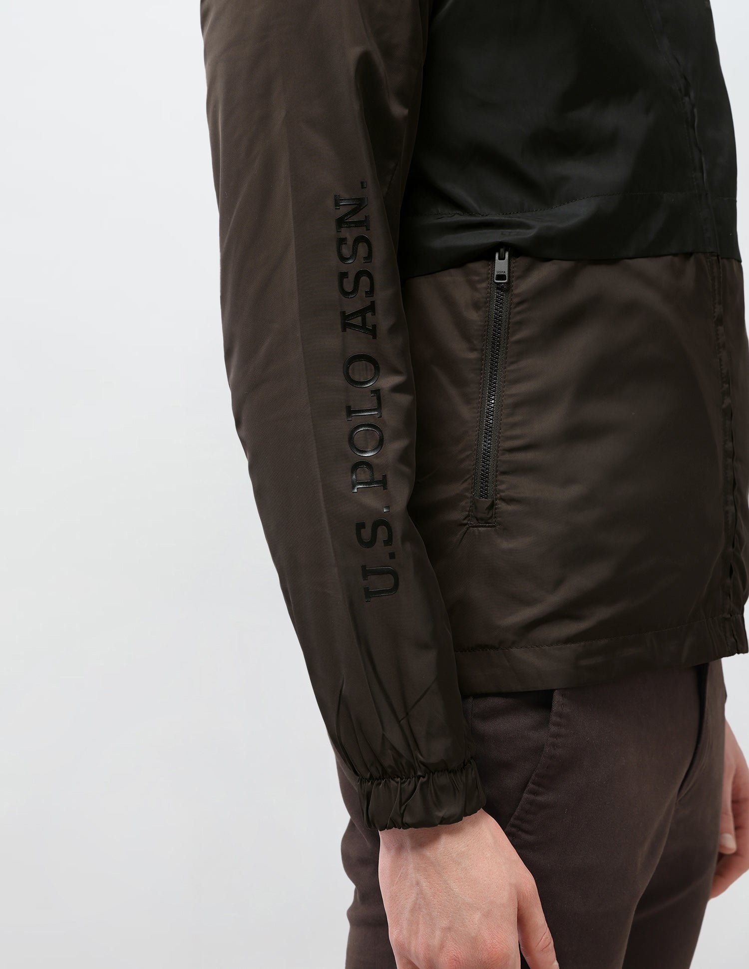 Reversible Colour Blocked Jacket Choco - U.S. Polo Assn. India | Large