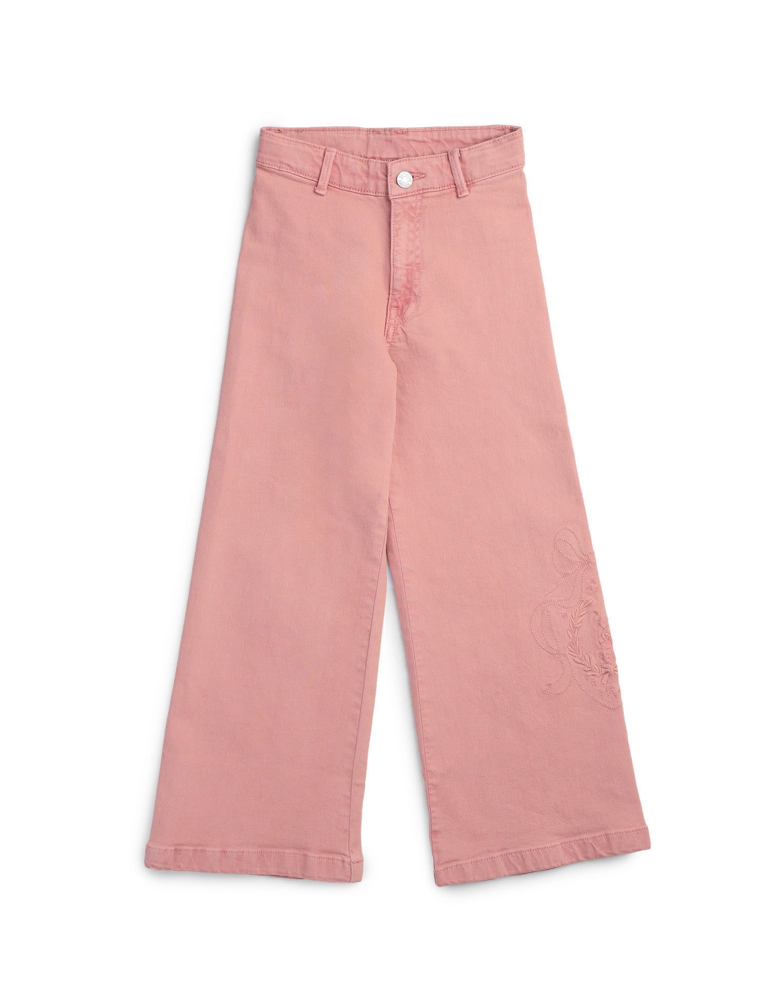 Girls Wide Leg Fit High Rise Jeans Brandy - U.S. POLO ASSN. | Large