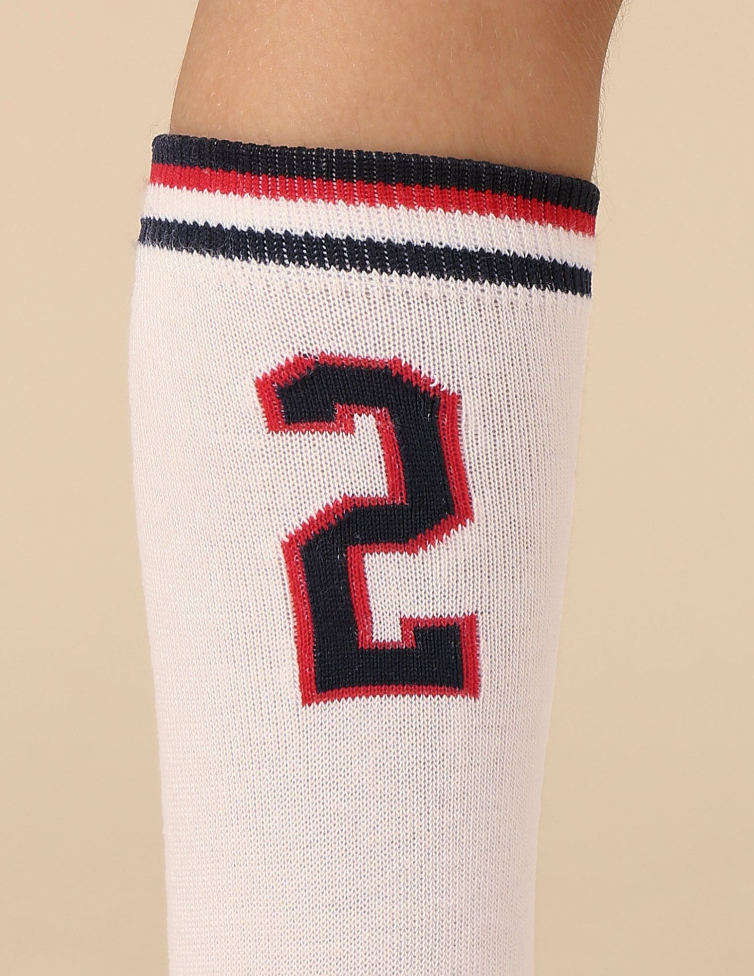 Boys Mid-Calf Length KS003 Socks - Pack Of 3 Skydiver/White/Blue - U.S. POLO ASSN. | Large