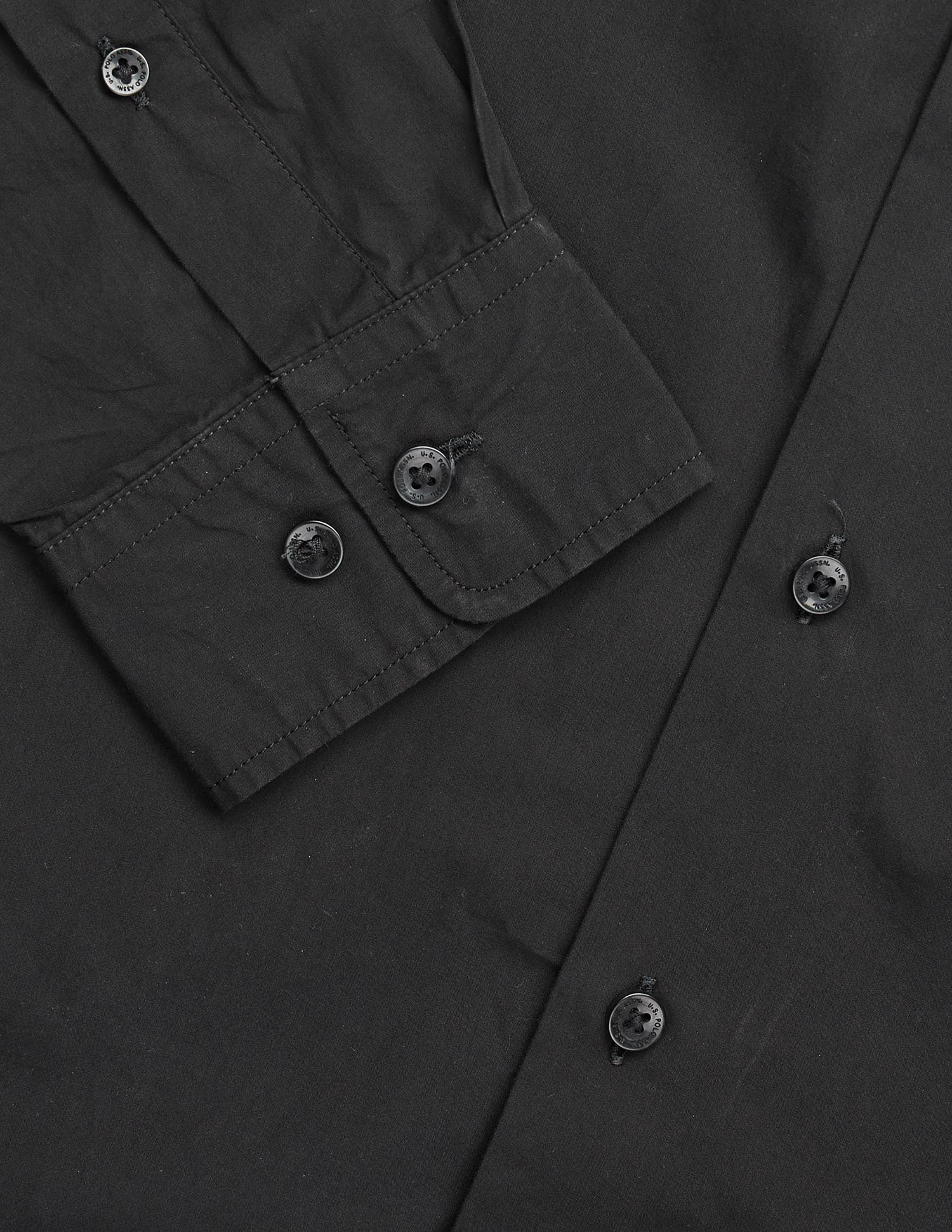 Pacho X Tailored Fit Pure Cotton Shirt Black - U.S. POLO ASSN. | Large