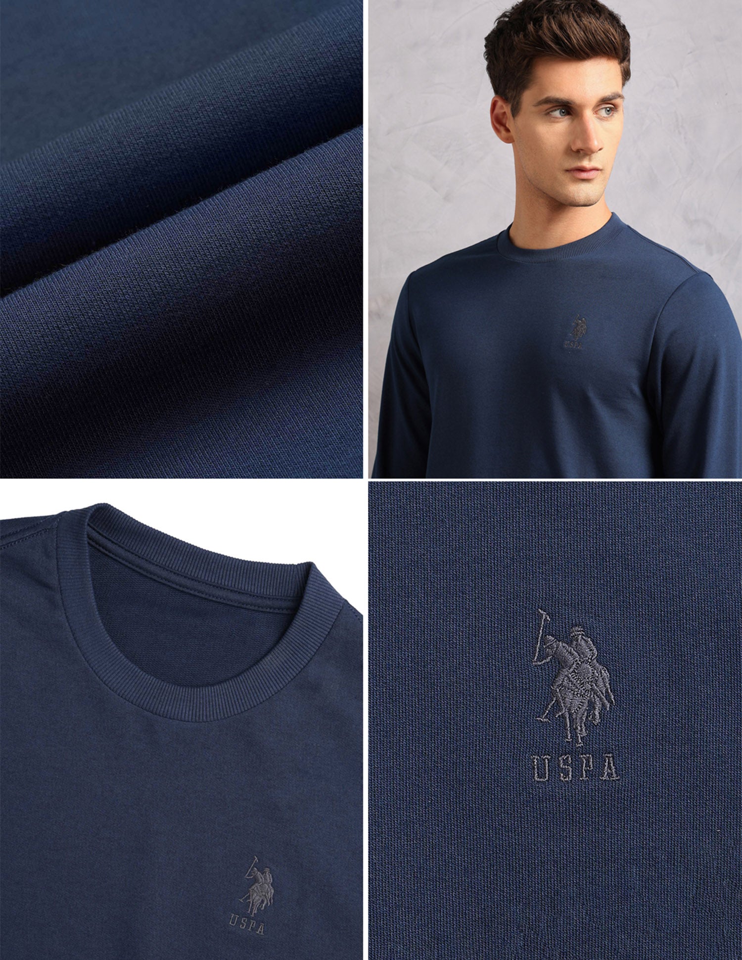 Comfort Fit Solid OEE14 Lounge T-Shirt - Pack Of 1 Navy - U.S. POLO ASSN. | Large