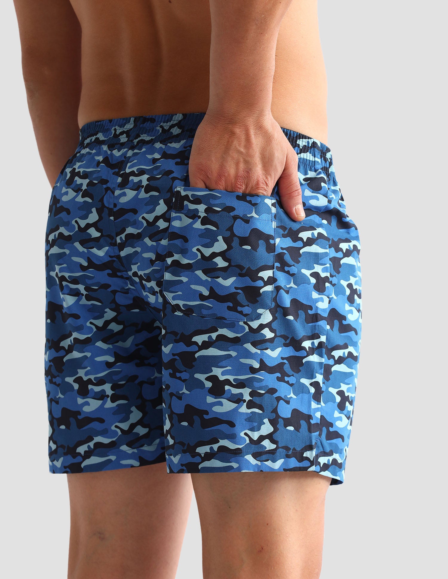 Camouflage Printed Cotton OEX10 Boxers - Pack Of 2 Navy Camo and Navy - U.S. POLO ASSN. | Large