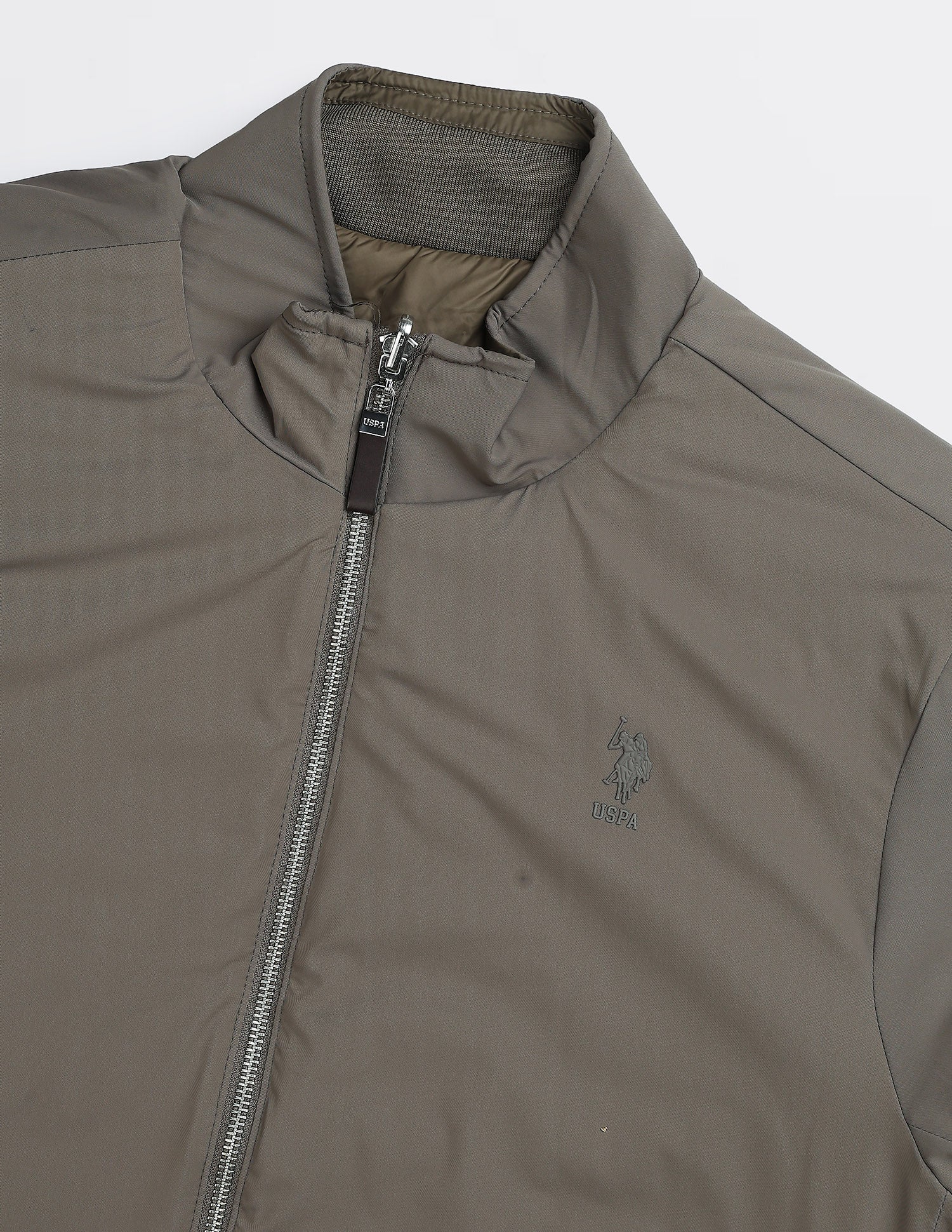 Regular Fit Reversible Jacket Puffer Jacket Light Brown - U.S. Polo Assn. India | Large