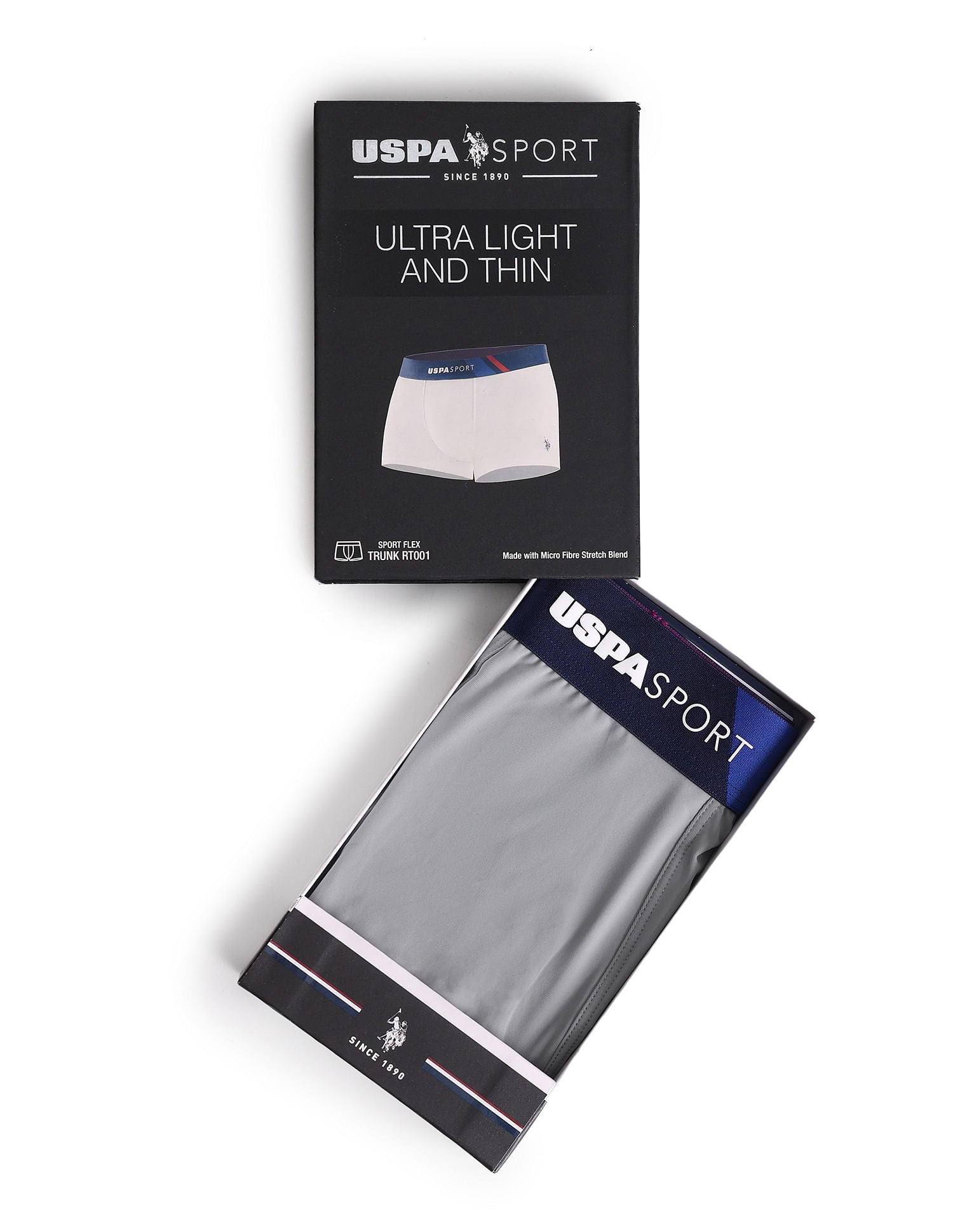 Micro Fibre High Stretch Trunk Light Grey - U.S. POLO ASSN. | Large