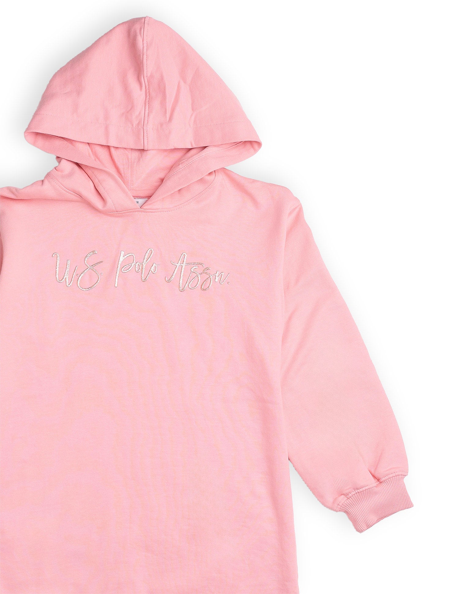 Girls Hooded Sweat Dress Pink - U.S. POLO ASSN. | Large