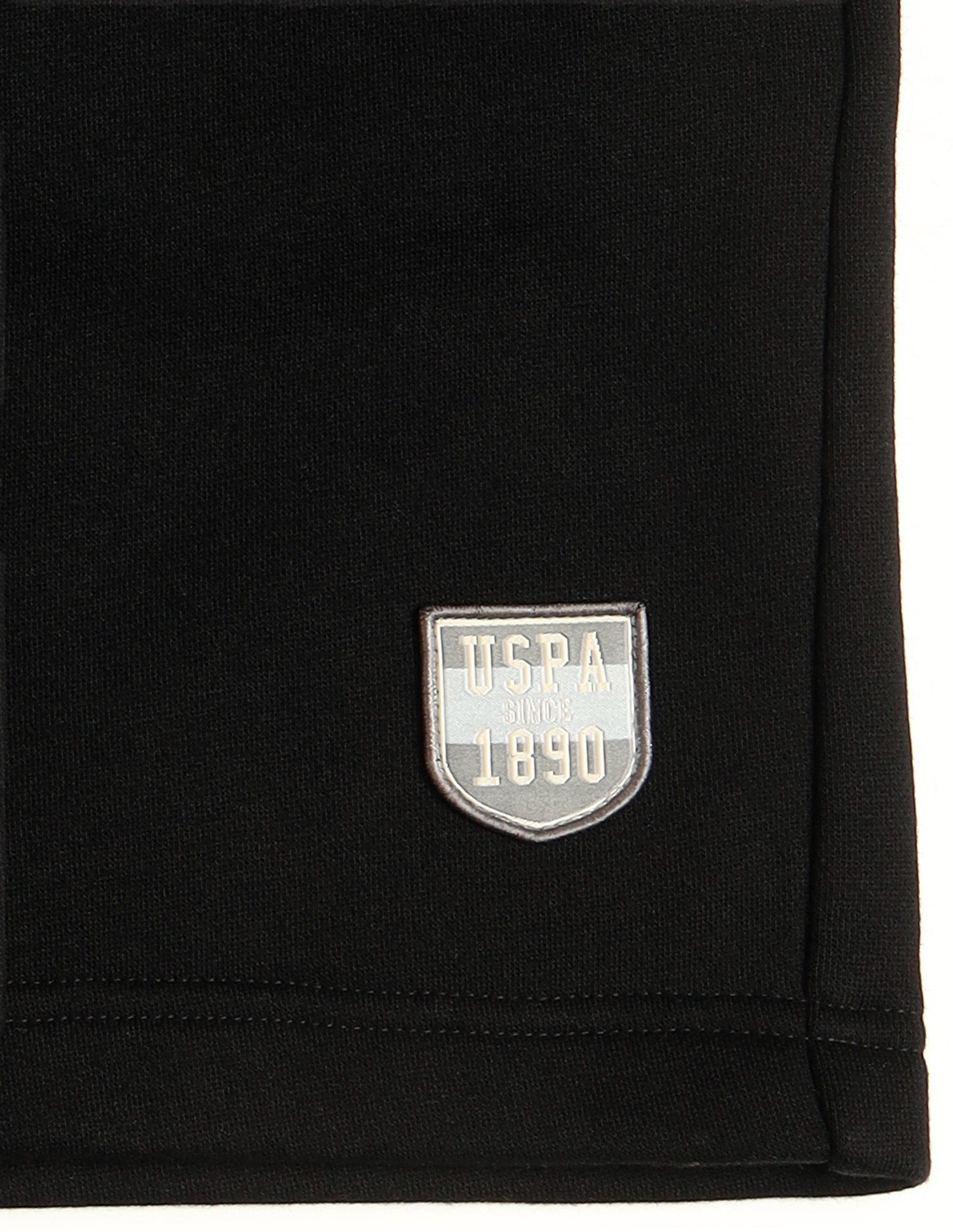 Comfort Fit Cotton Rich OES09-PL Lounge Shorts - Pack Of 1 Black - U.S. Polo Assn. India | Large