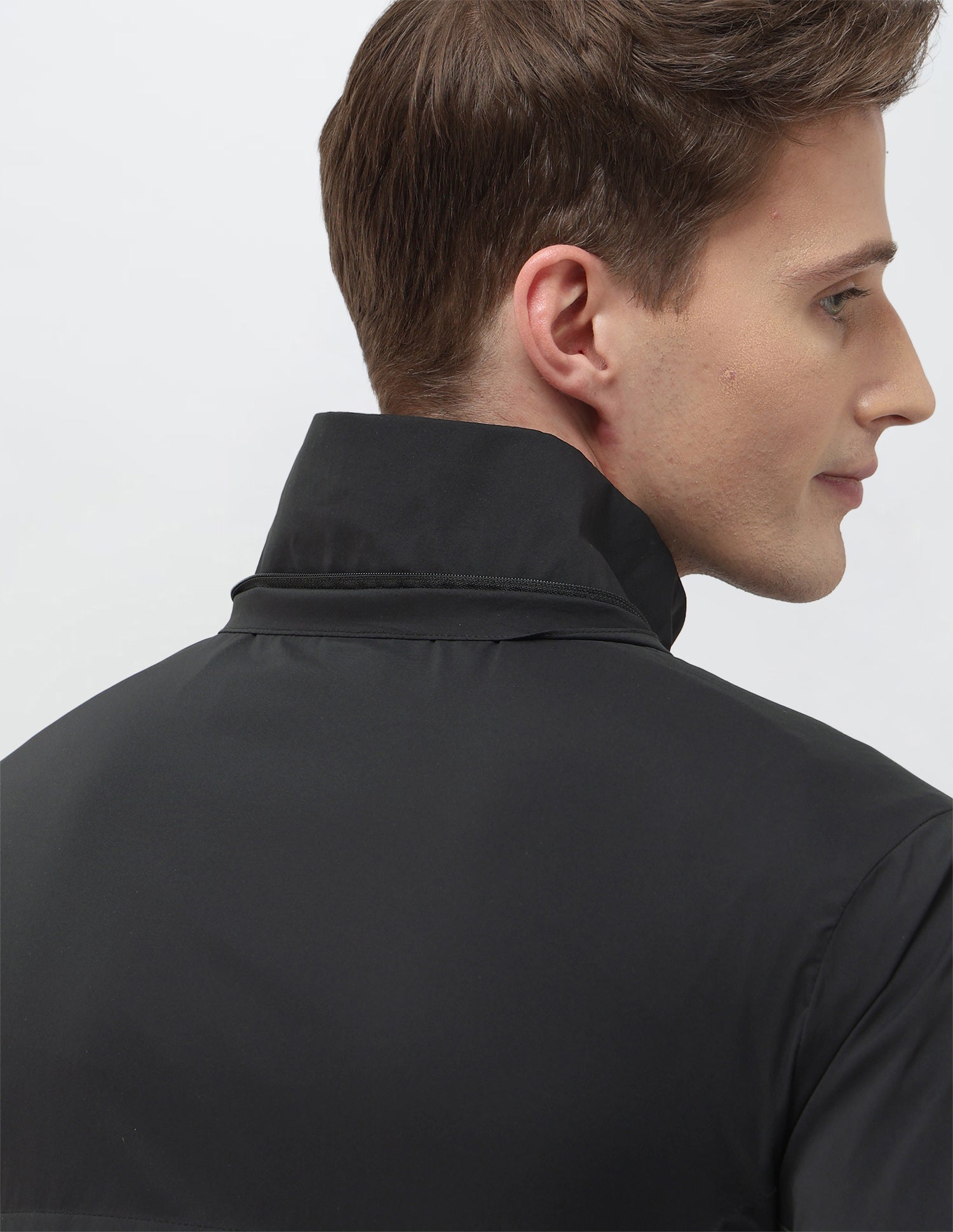 Packable Detachable Hood Colour Blocked Jacket Olive - U.S. Polo Assn. India | Large