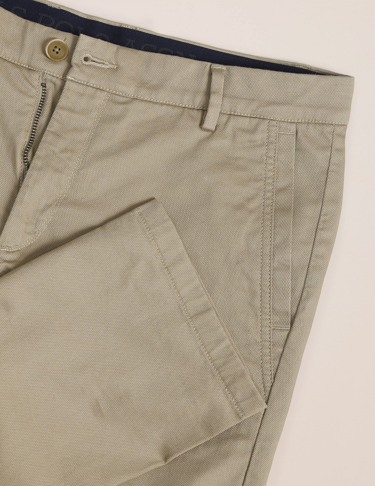 Mid Rise Slim Fit Trousers Brown - U.S. POLO ASSN. | Large