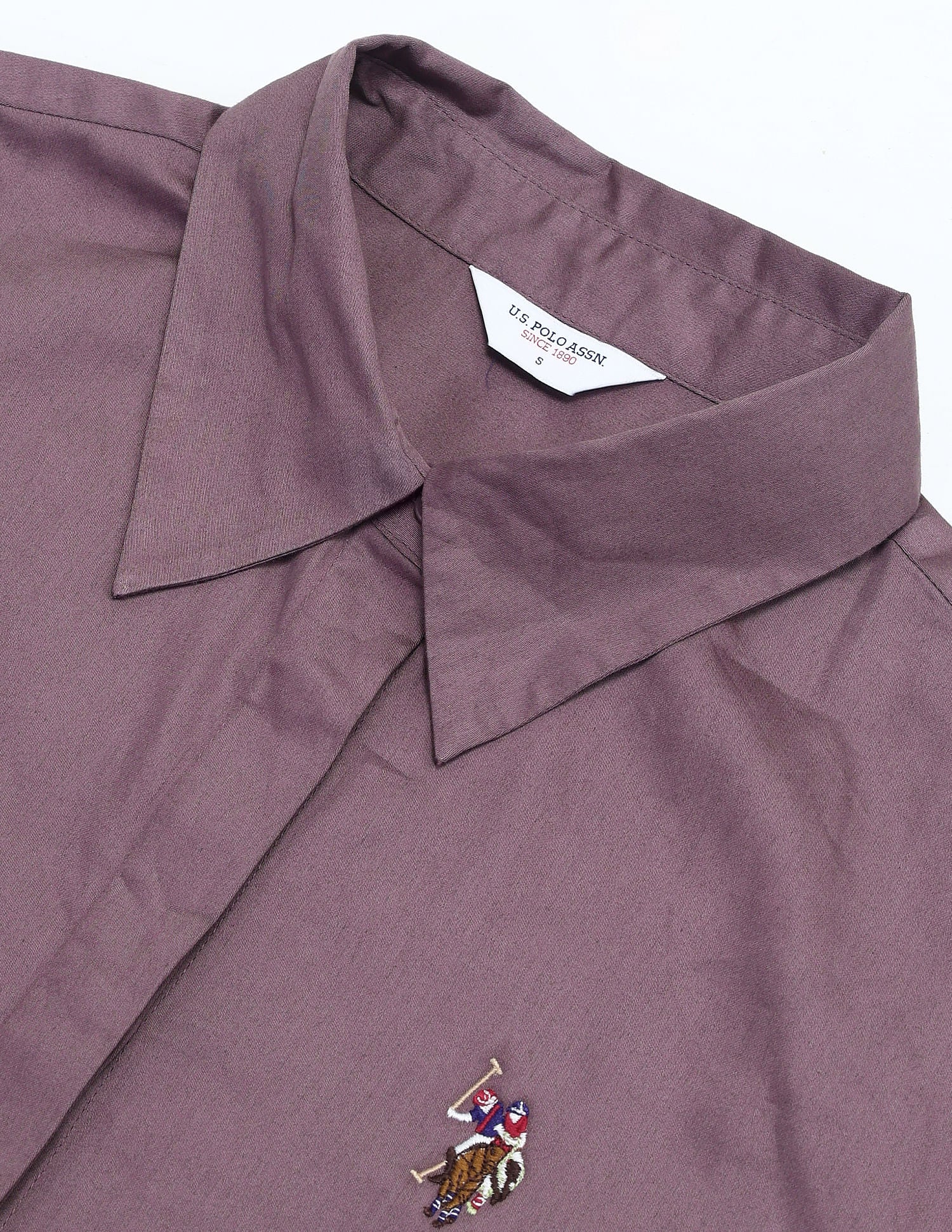 Regular Fit Satin Shirt Mauve - U.S. POLO ASSN. | Large