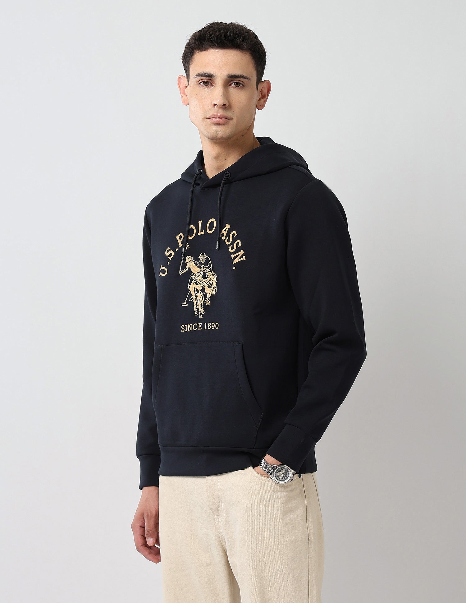 Brand Embroidered Regular Fit Sweatshirt Navy - U.S. POLO ASSN. | Large