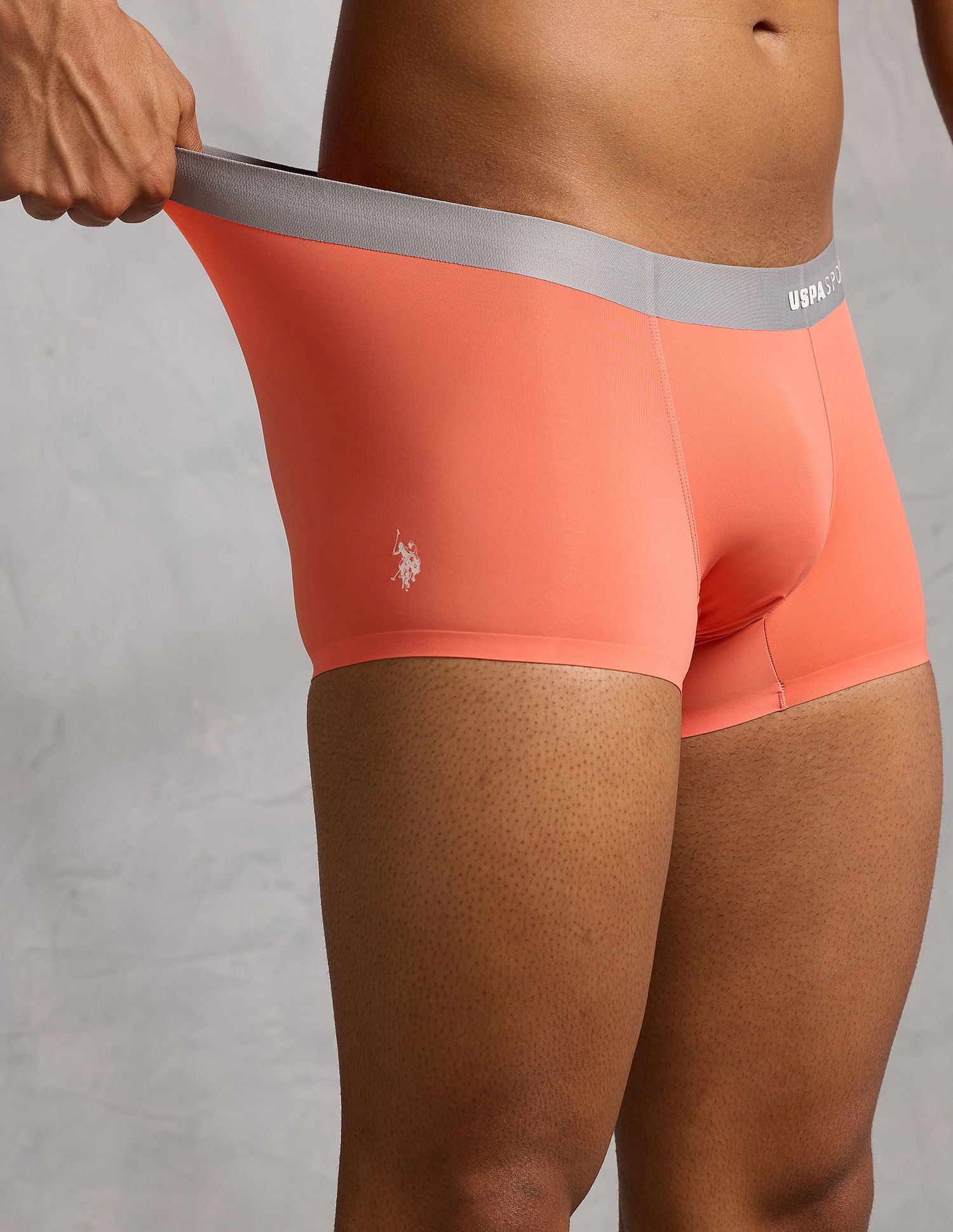 Micro Fibre Seamless Ultra-Light Trunk Orange - U.S. POLO ASSN. | Large