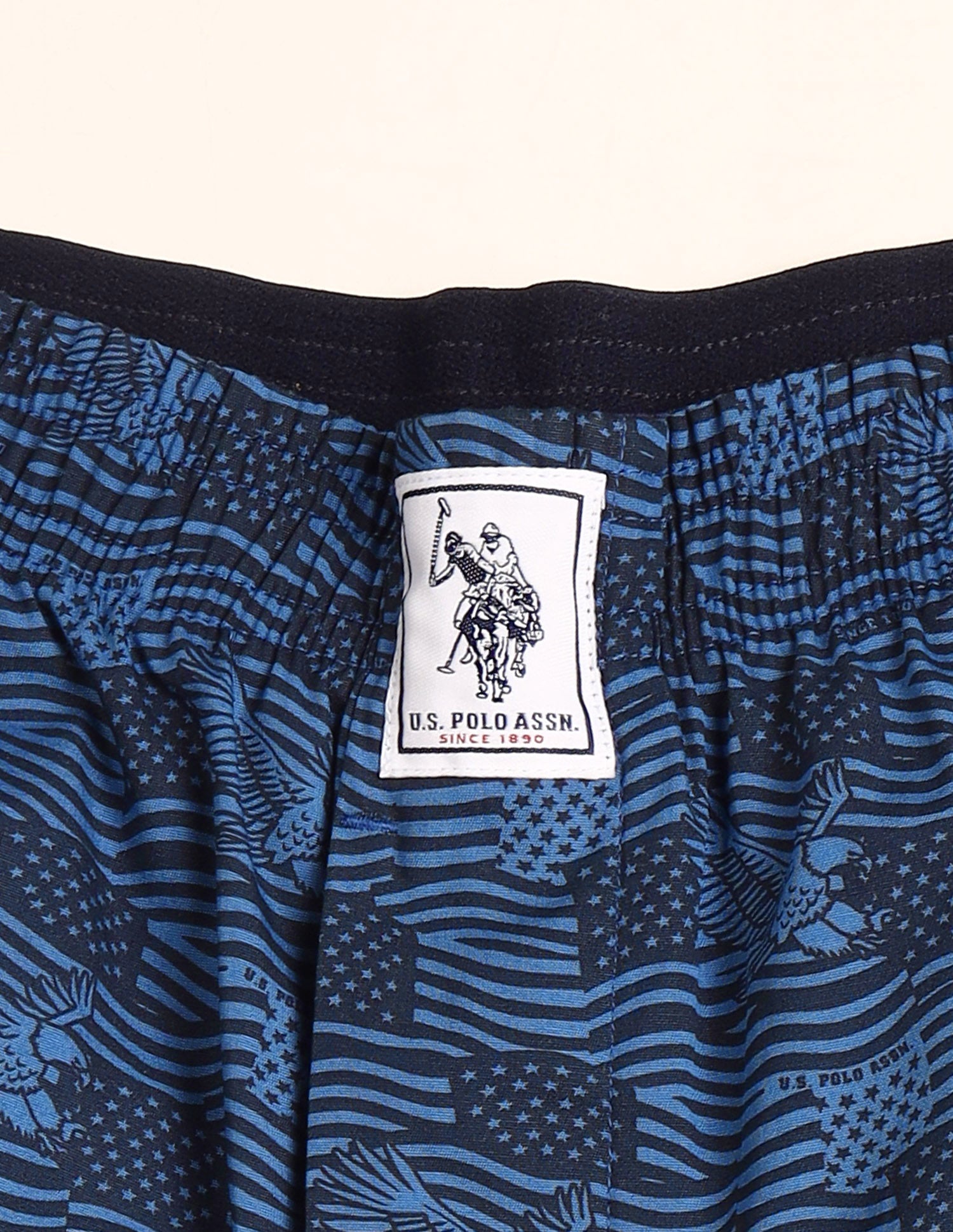Pure Cotton Printed I657-PR Boxers - Pack Of 1 Blue Eagle - U.S. Polo Assn. India | Large