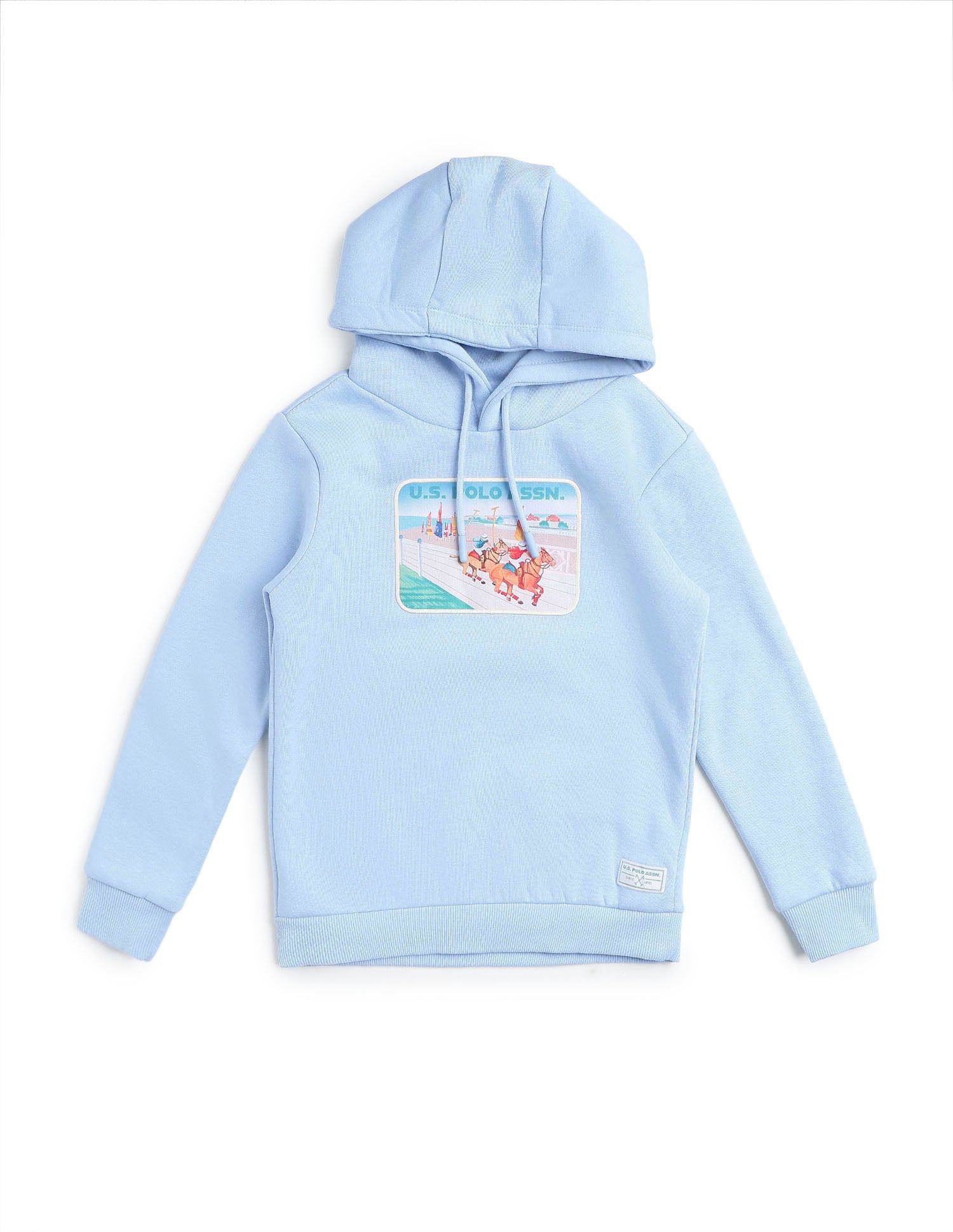 Boys Graphic Brand Printed Sweatshirt Light Blue - U.S. POLO ASSN. | Large