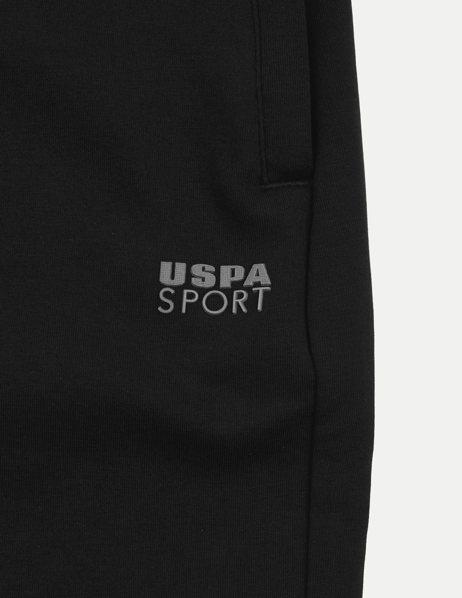 Mid Rise Regular Fit Active Track Pants Black - U.S. Polo Assn. India | Large