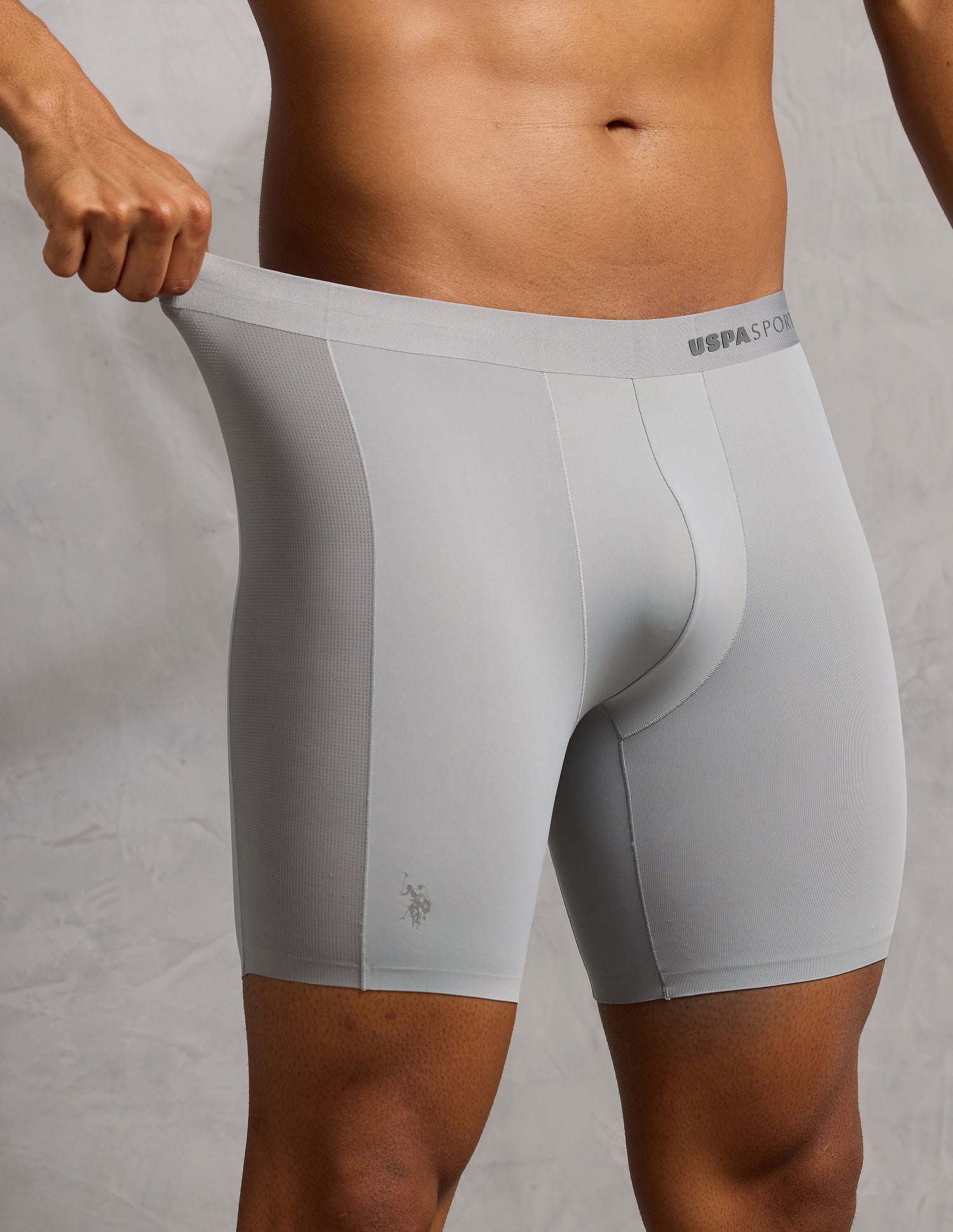 Micro Fibre Seamless Long Trunk Grey - U.S. POLO ASSN. | Large