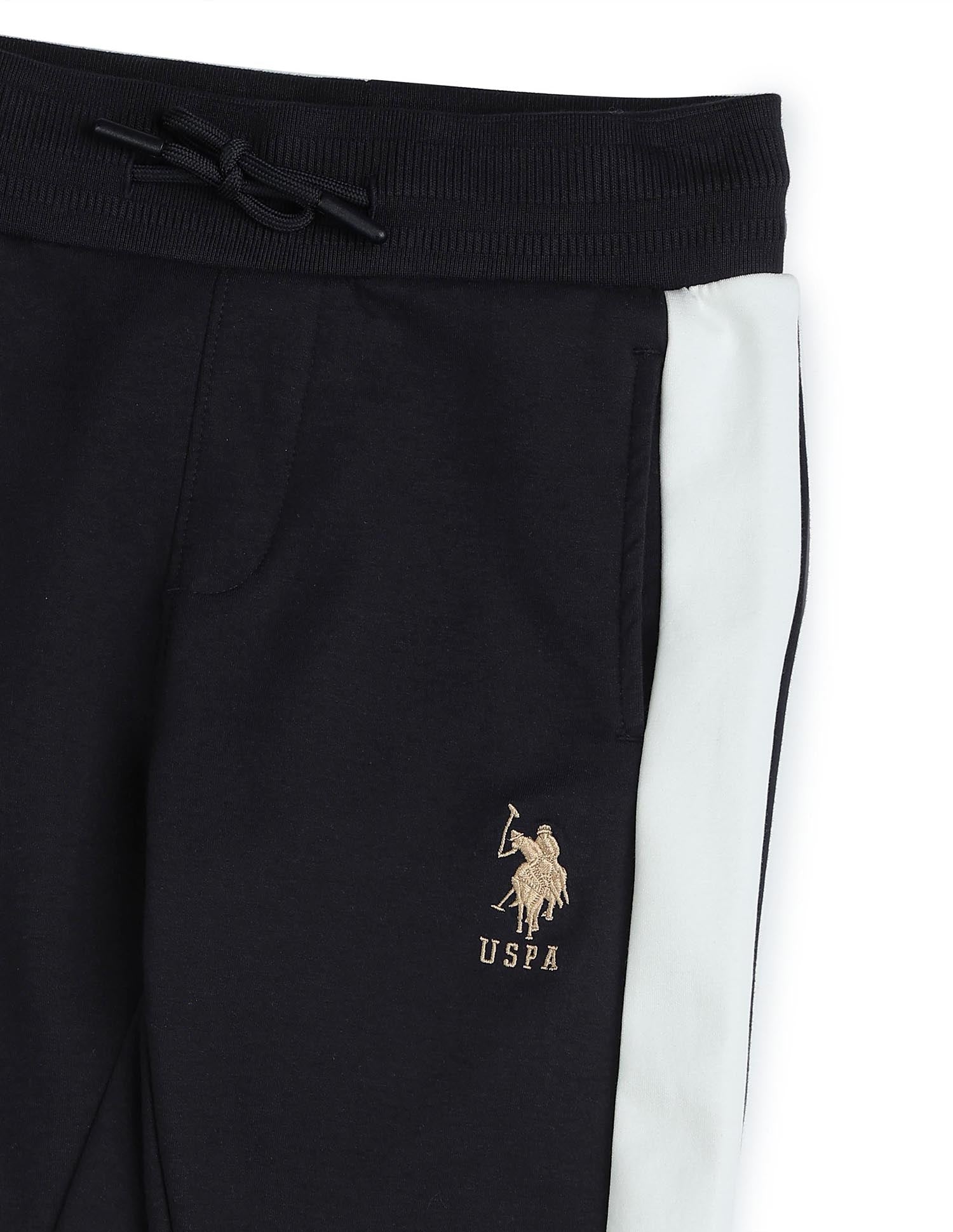 Boys Solid Regular Fit Trackpant Navy - U.S. POLO ASSN. | Large