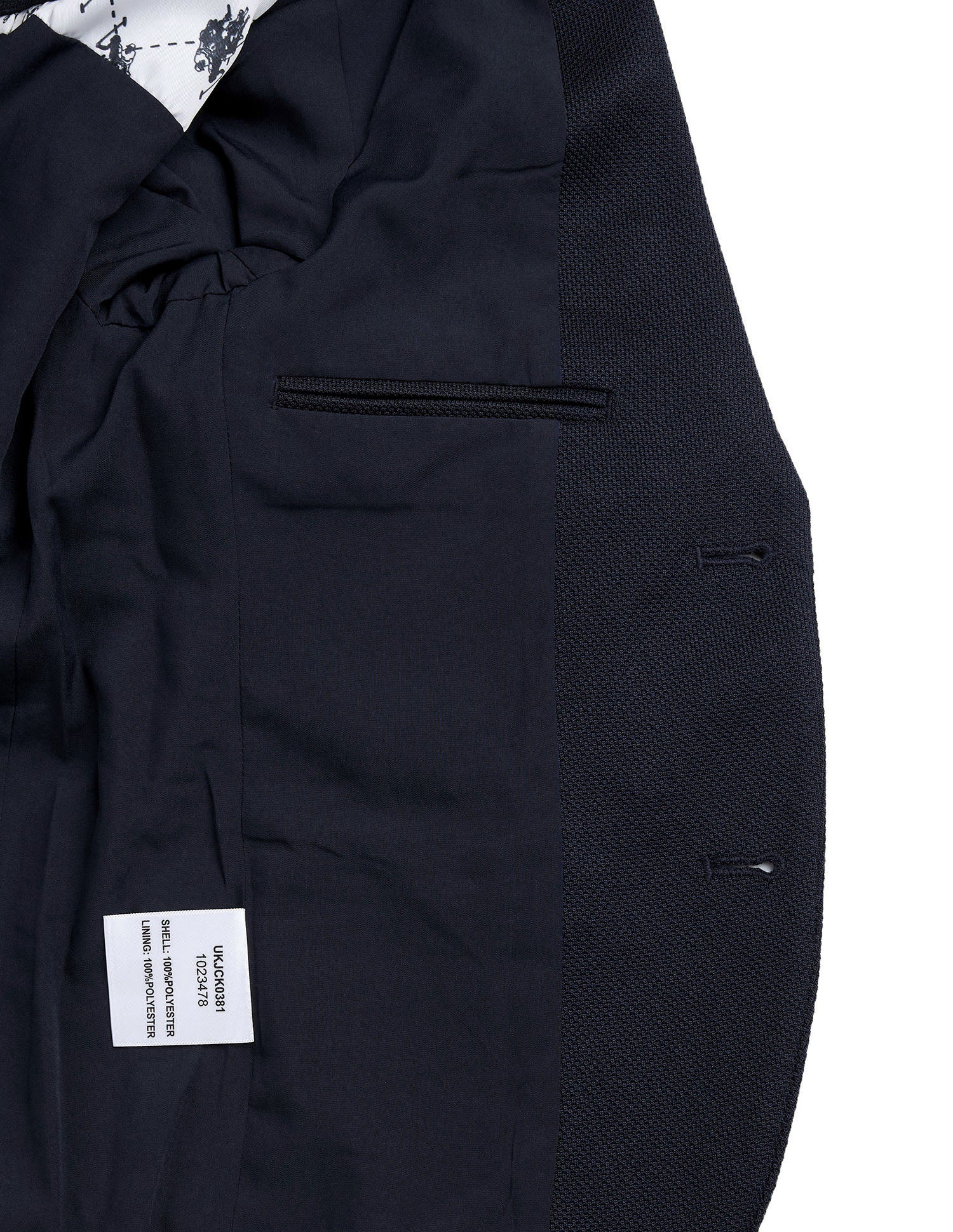 Boys Single Breasted Regular Fit Blazer Navy - U.S. Polo Assn. India | Large