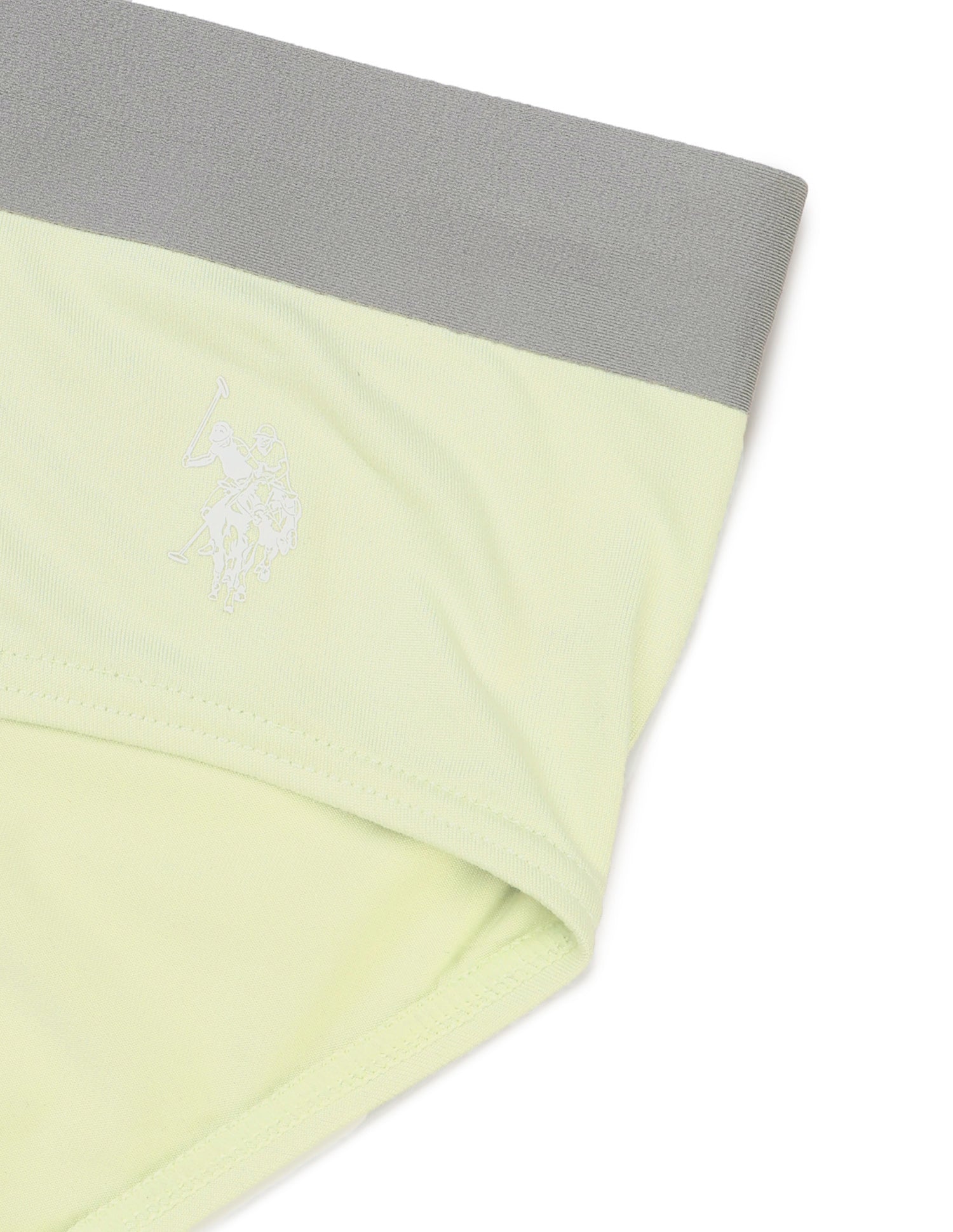 Breathable Seamless Sports RB002 Brief Wihite Jade - U.S. Polo Assn. India | Large