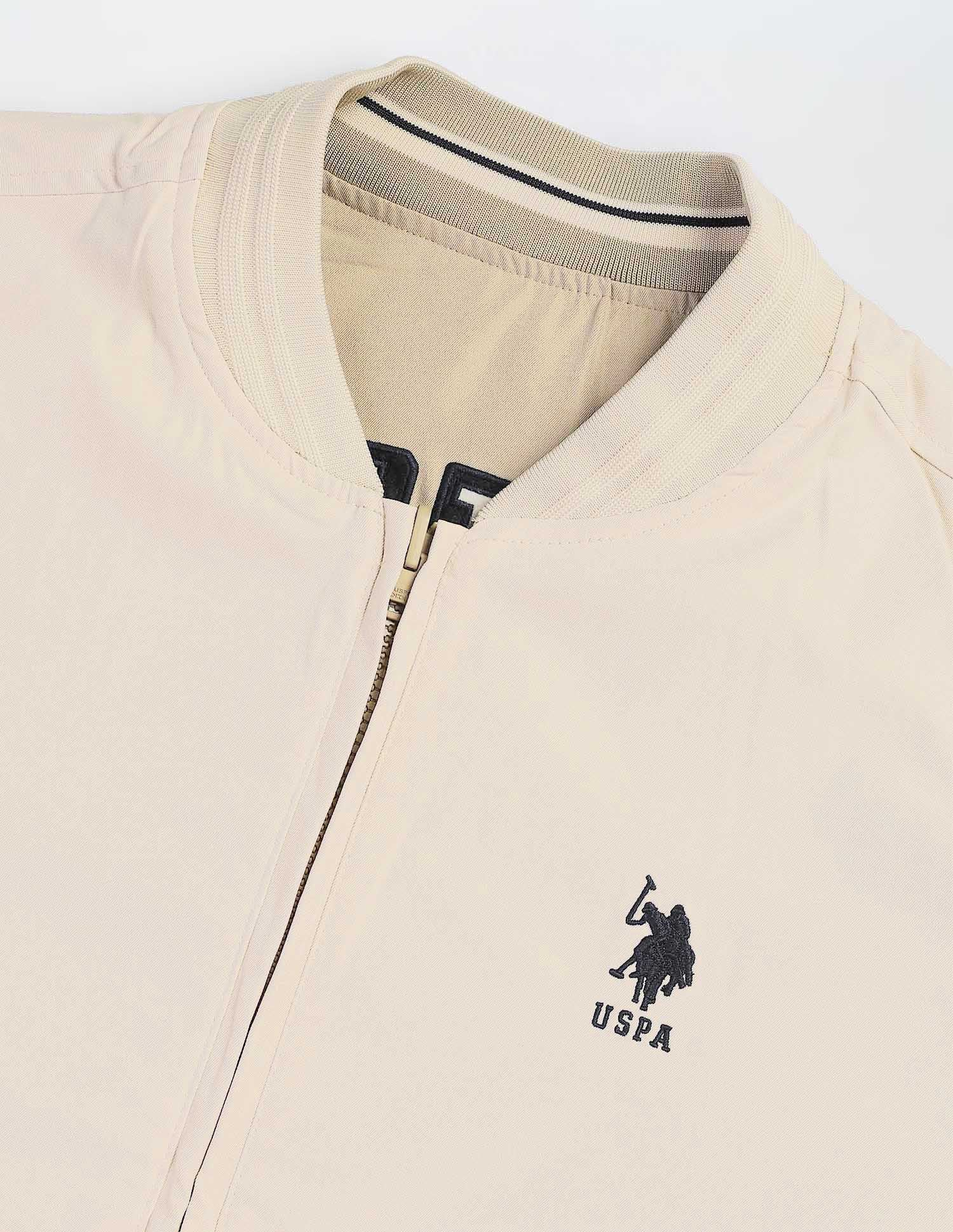 Reversible Regular Fit Jacket Beige - U.S. Polo Assn. India | Large