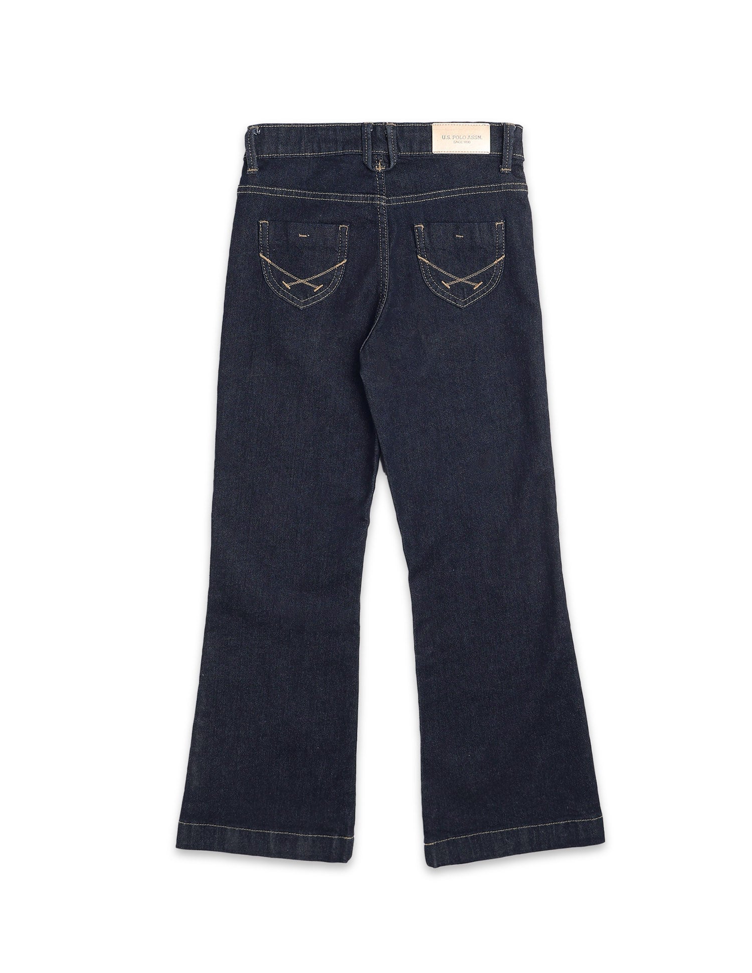 Girls Bootcut Fit Blue Jeans Blue - U.S. POLO ASSN. | Large