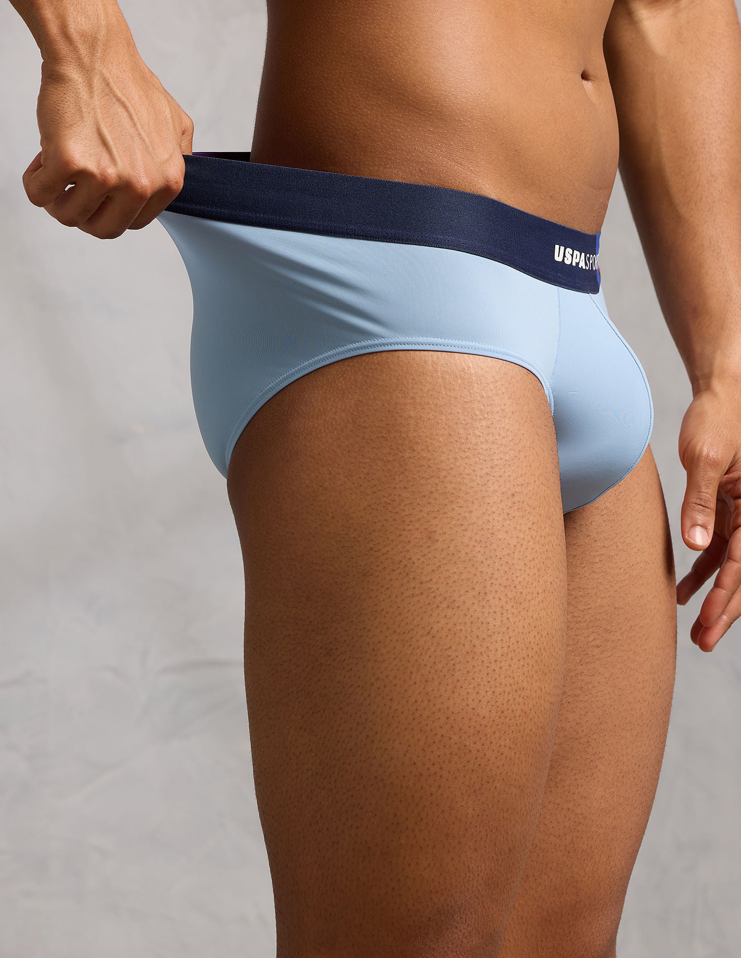 Micro Fibre Sports High Stretch Brief Clear Sky - U.S. POLO ASSN. | Large