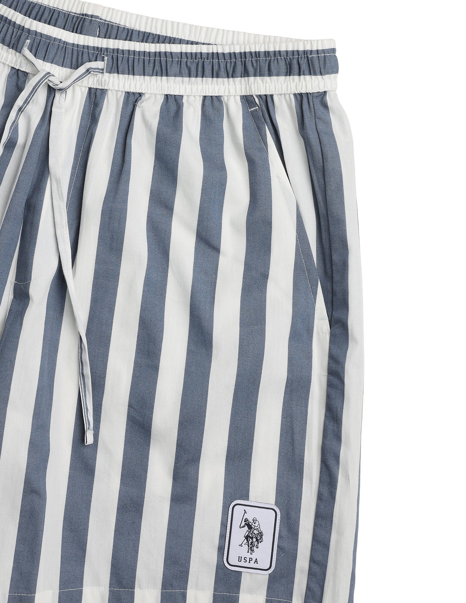 Vertical Striped Pure Cotton OEX15 Boxer Shorts Flint Stone - U.S. Polo Assn. India | Large