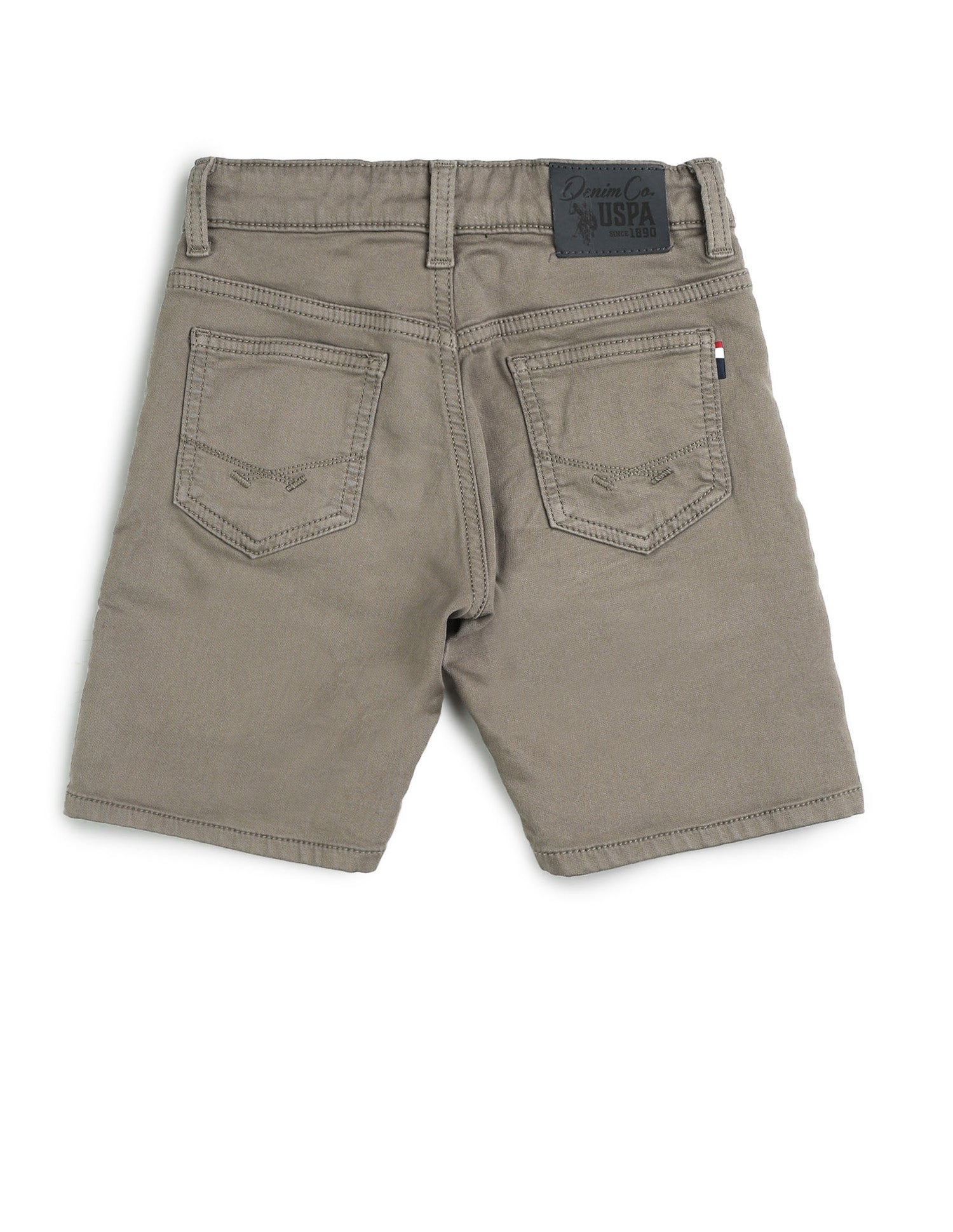 Boys Solid Relaxed Fit Shorts Olive - U.S. POLO ASSN. | Large