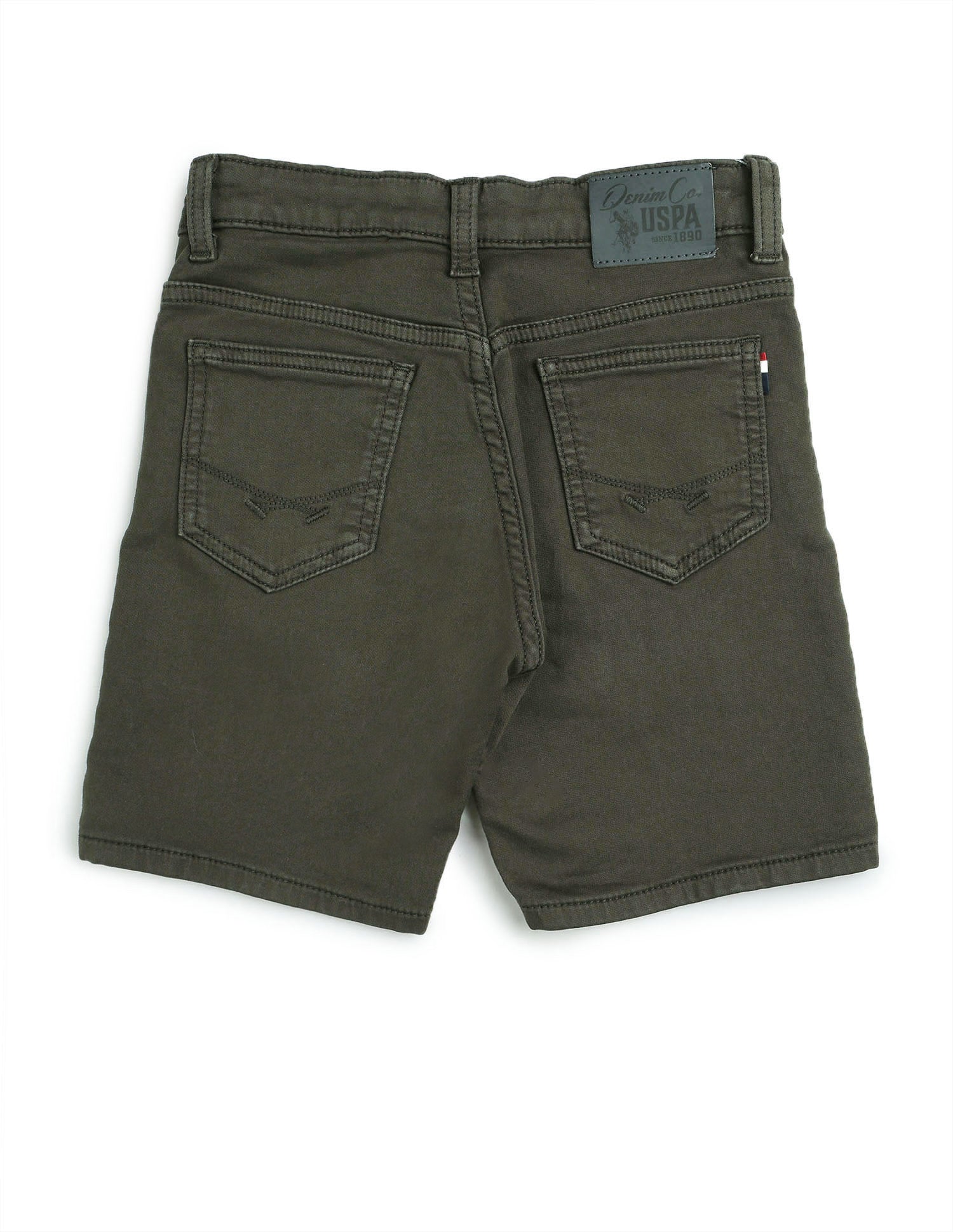 Boys Solid Relaxed Fit Shorts Green - U.S. POLO ASSN. | Large