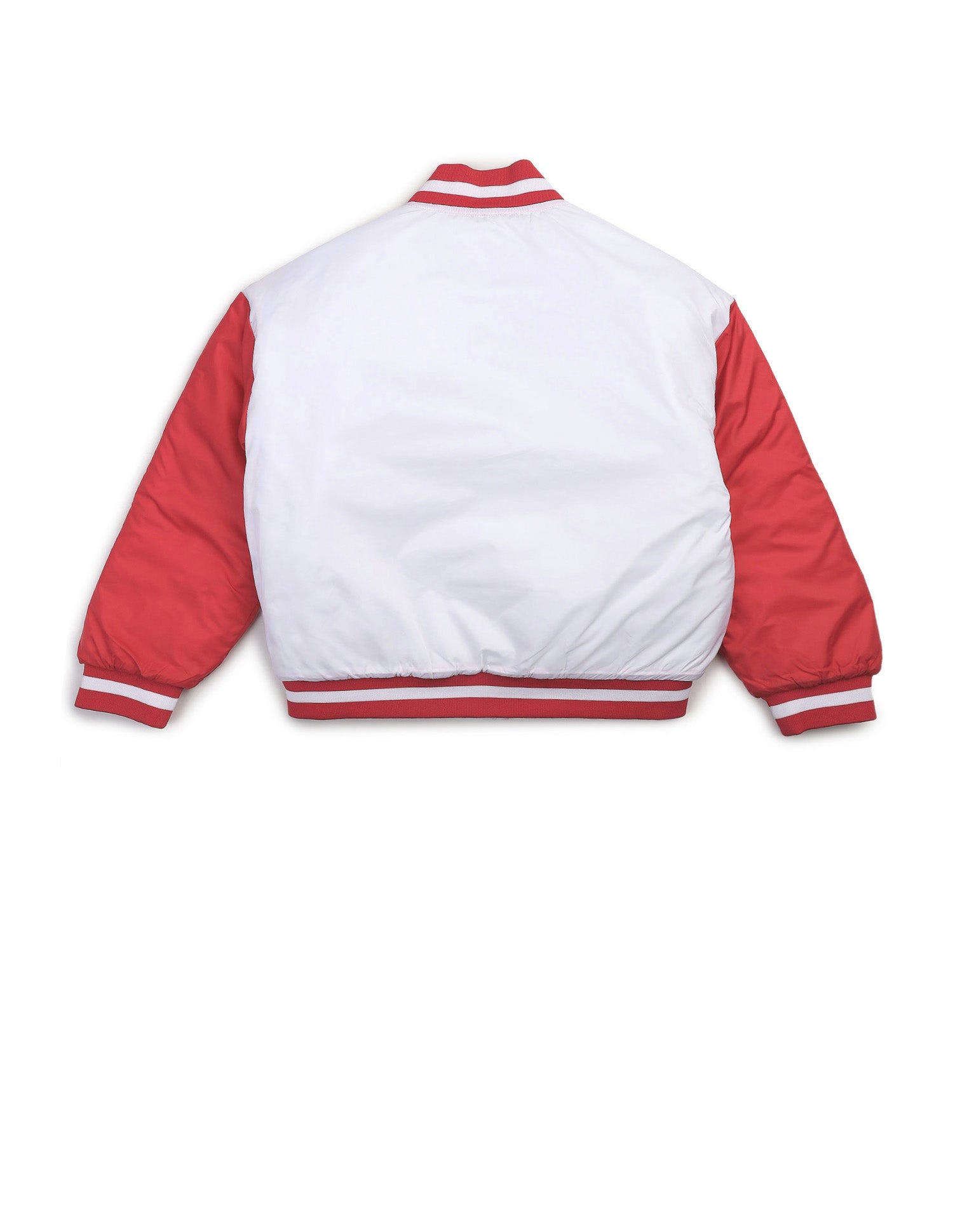 Colourblocked Regular Fit Varsity Jacket White - U.S. POLO ASSN. | Large