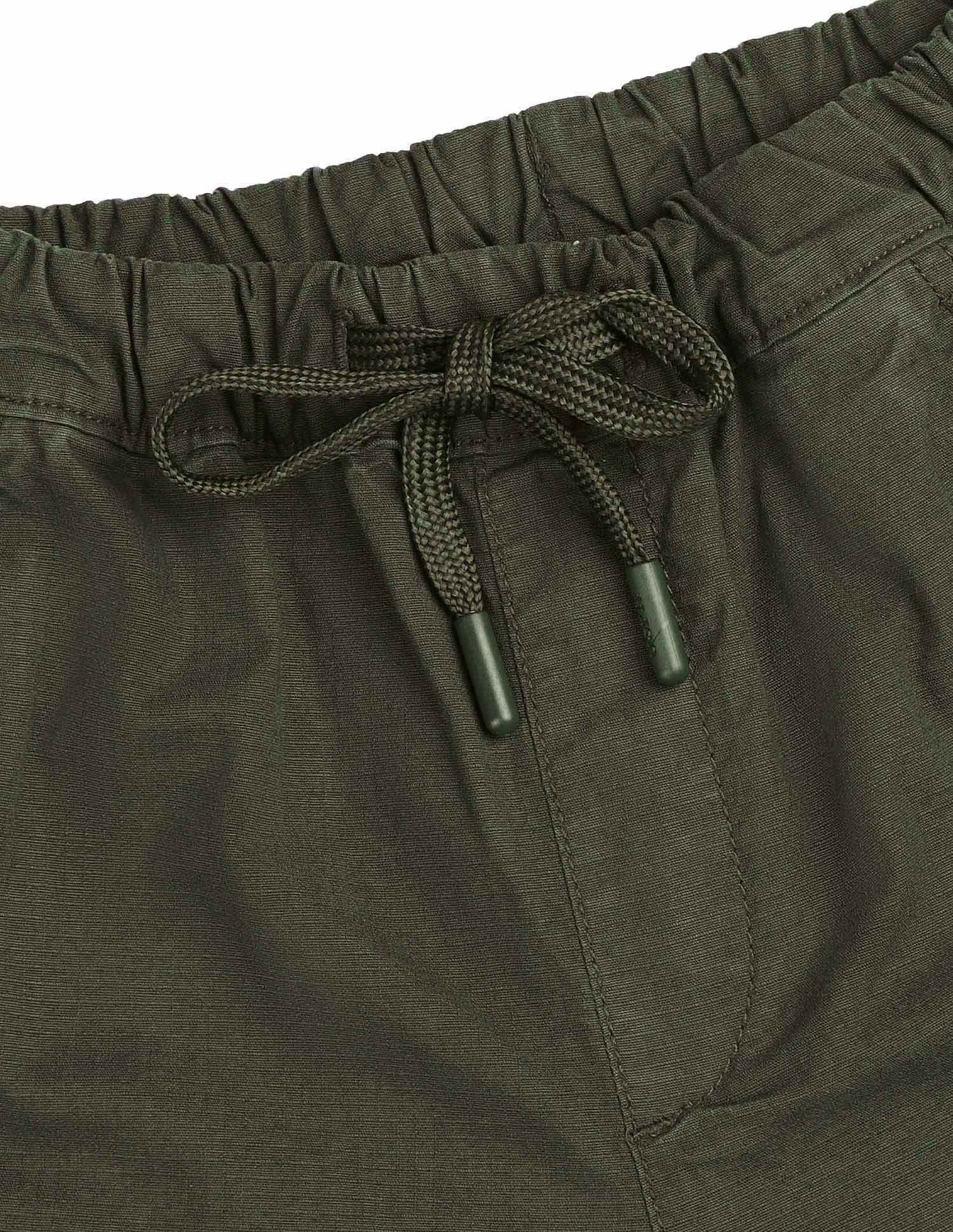 Boys Relaxed Fit Textured Cargo Shorts Olive - U.S. POLO ASSN. | Large
