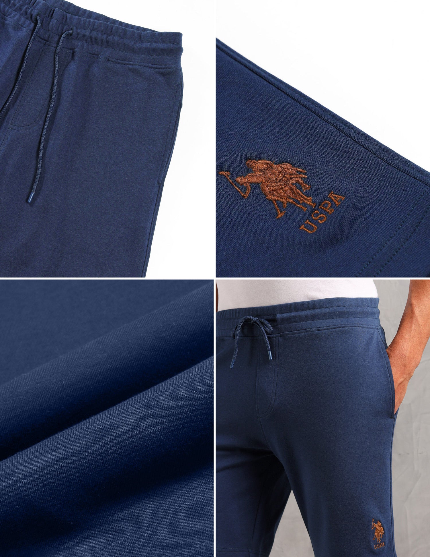 Breathable Cotton Solid OES08 Shorts - Pack Of 1 Pageant Blue - U.S. POLO ASSN. | Large