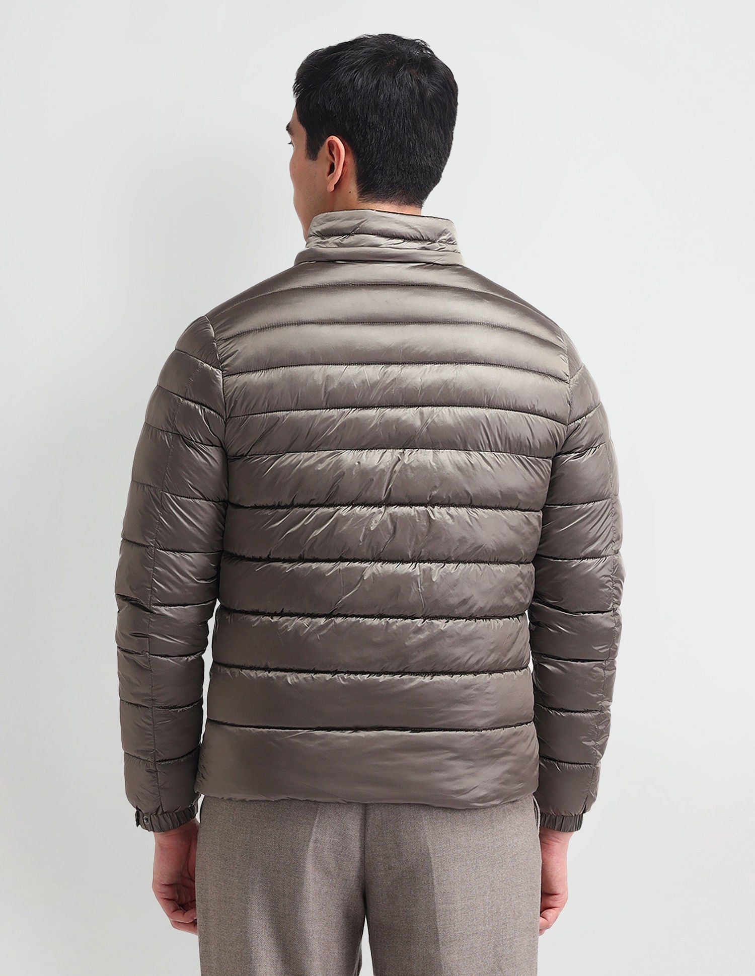 Regular Fit Solid Padded Jacket Mousse - U.S. POLO ASSN. | Large