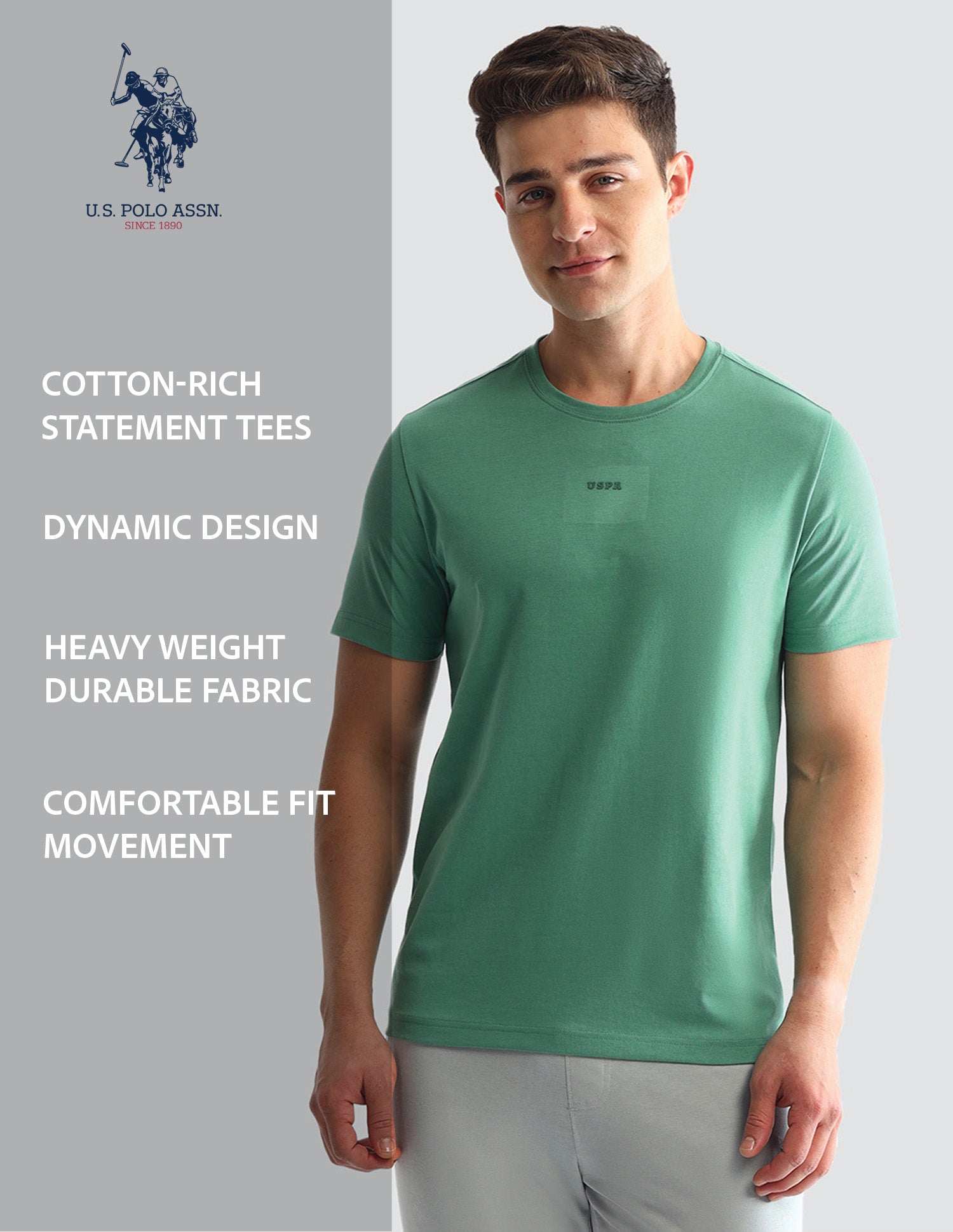 Solid Comfort Fit Loungewear T-Shirt Black - U.S. POLO ASSN. | Large