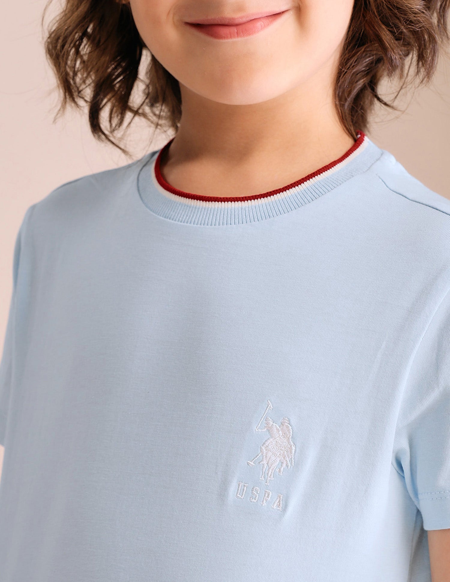 Boys Solid Regular Fit T-Shirt - Pack Of 2 Blue and Black - U.S. POLO ASSN. | Large