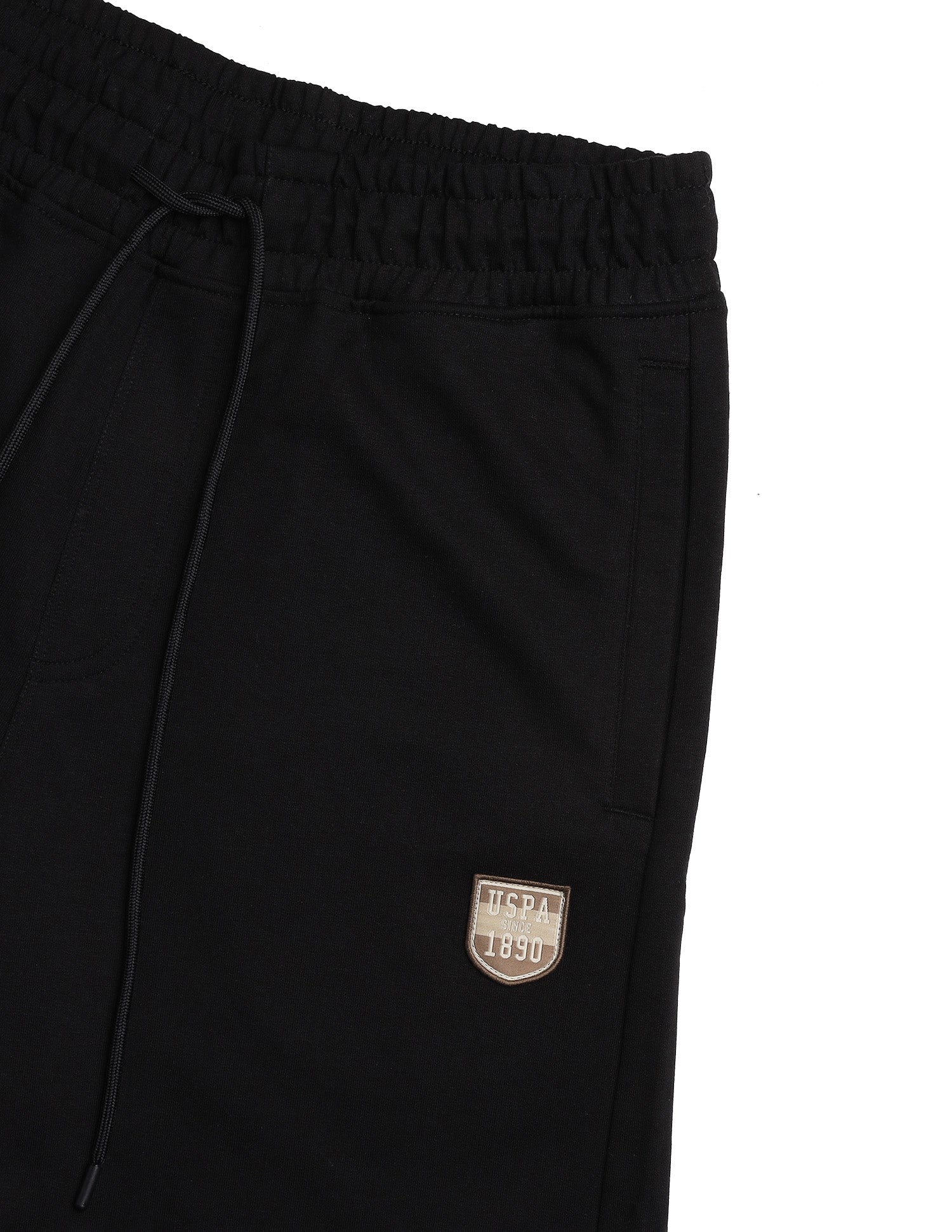 Cotton Rich OES11 Lounge Shorts Black - U.S. Polo Assn. India | Large