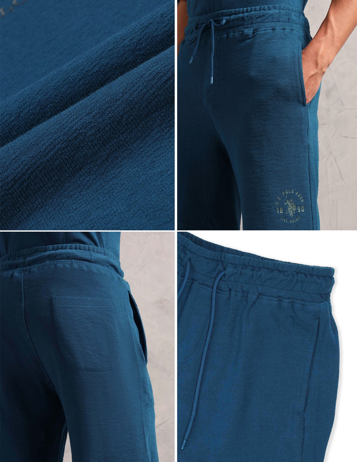 Breathable Regular Fit PS002 Lounge Shorts - Pack Of 1 Sailor Blue - U.S. POLO ASSN. | Large