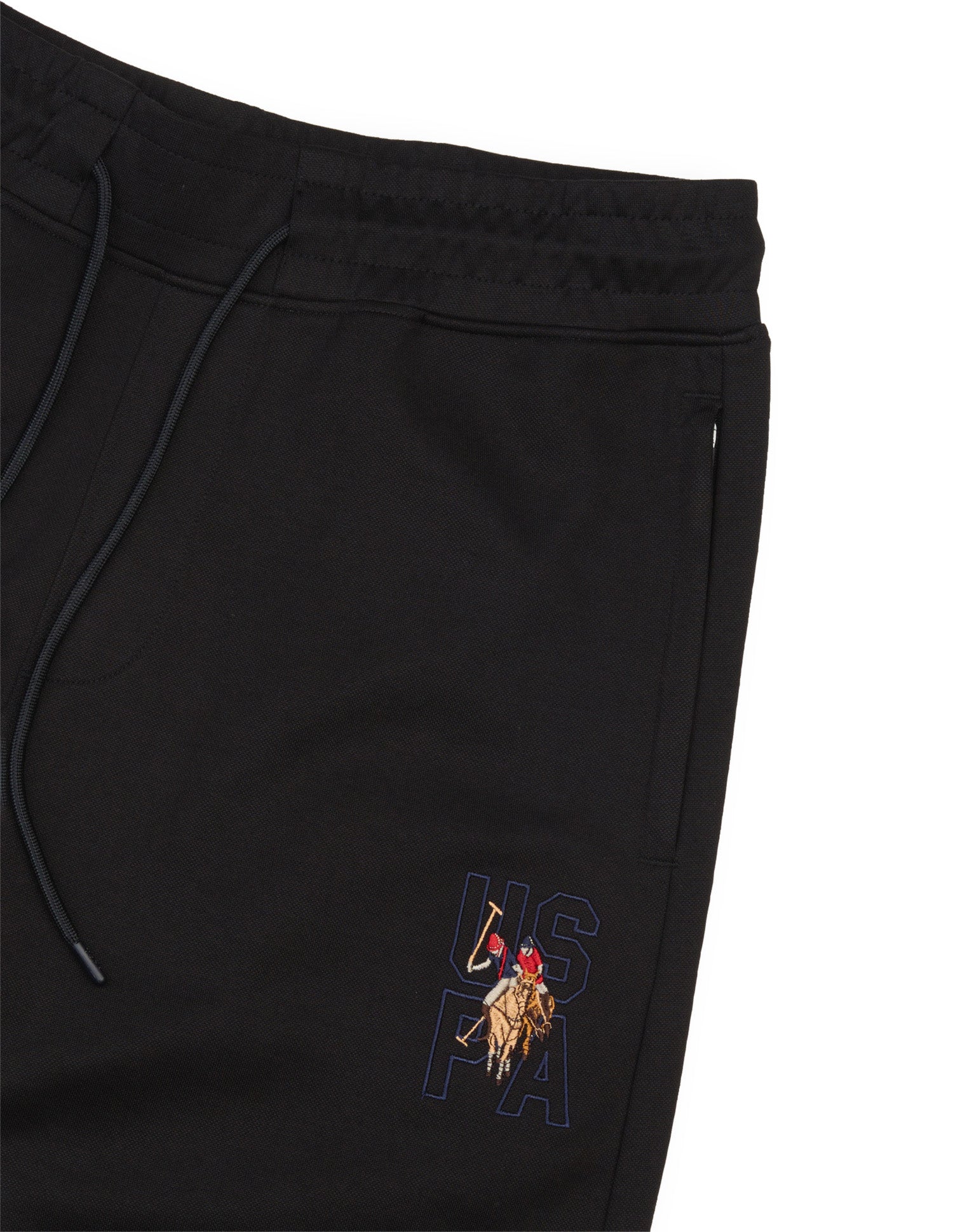 Relaxed Fit Mid Rise OR009 Track Pants Black - U.S. Polo Assn. India | Large