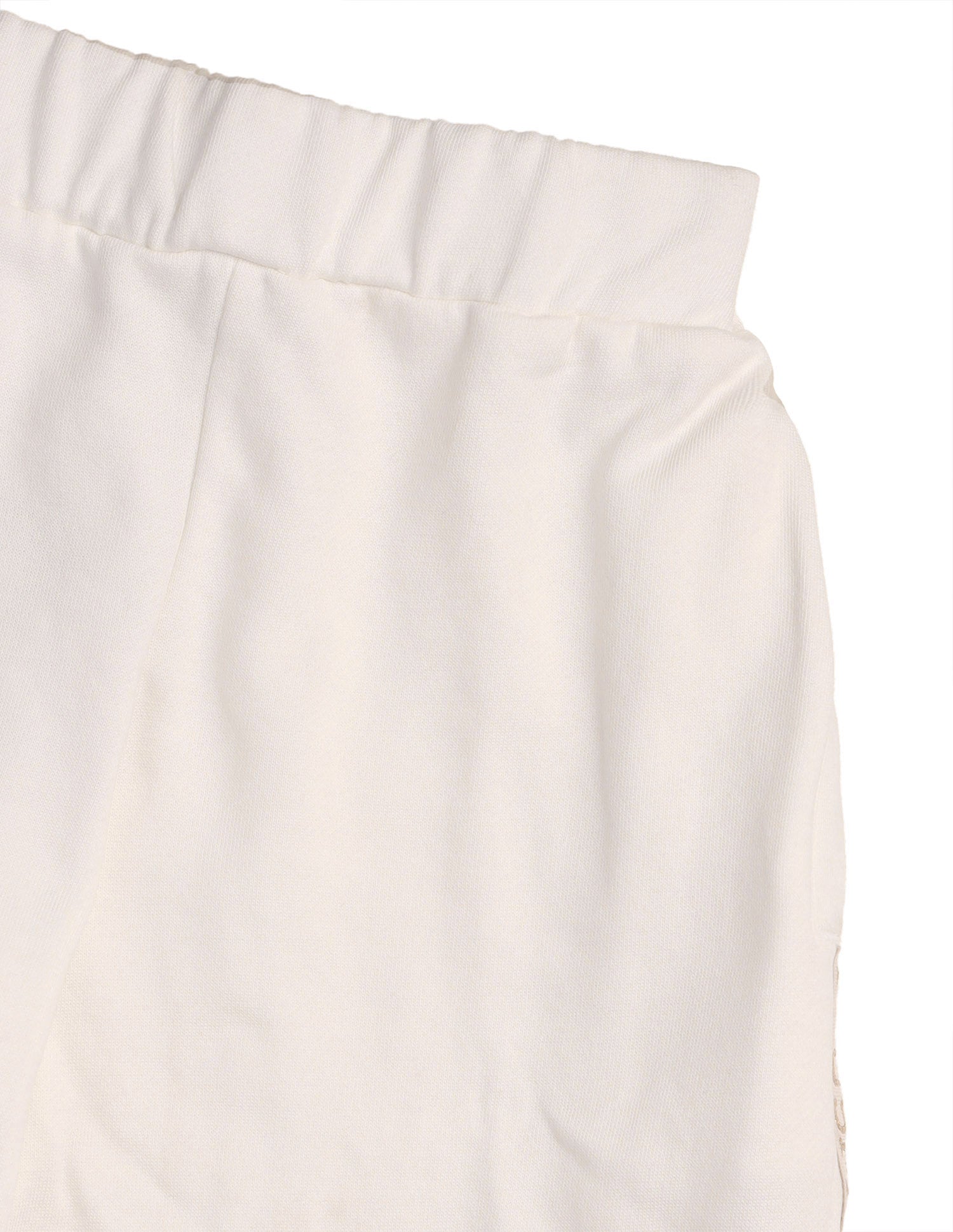 Girls Solid Brand Tape Joggers Off White - U.S. POLO ASSN. | Large